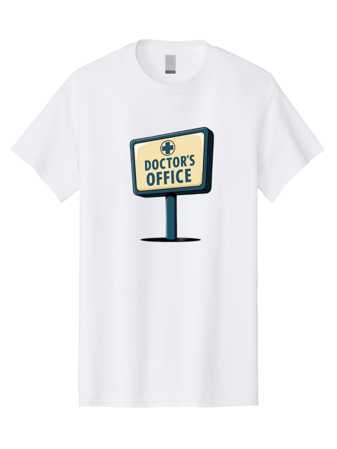 Doctor-S-Office-5 Men'S Graphic Tee, 100% Cotton, Comfortable Casual Summer Wear, Machine Washable, Doctor'S Office Sign, Medical Cross Symbol, Healthcare Facility, Medical Services, Doctor'S Office, Healthcare Provider Baa480
