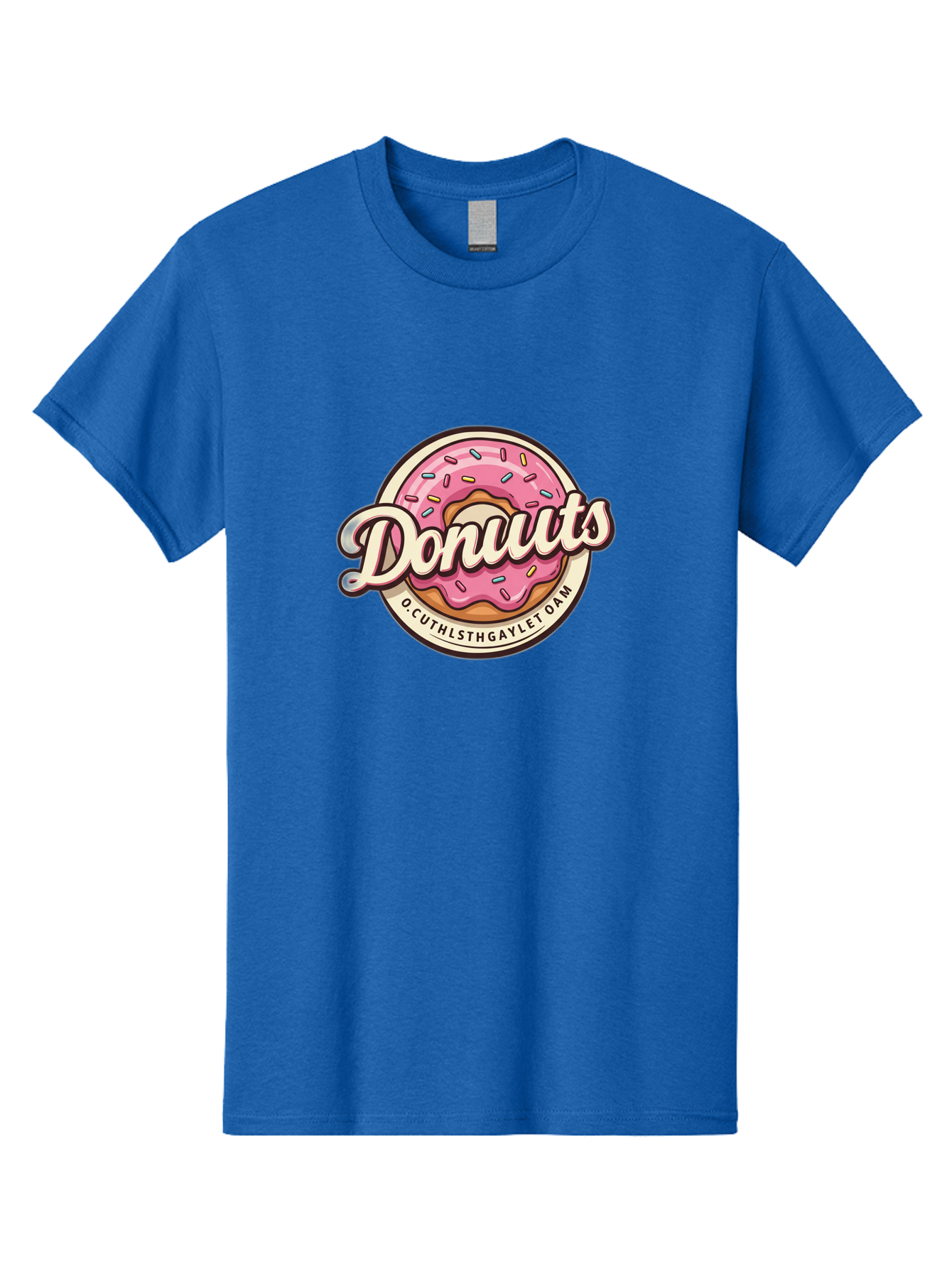 Donuts-2 Men'S Graphic Tee, 100% Cotton, Comfortable Casual Summer Wear, Machine Washable, Pink Frosted Donut, Sprinkles, Sweet Treats, Dessert, Baked Goods, Tasty Pastry, Colorful, Donuts, Whimsical Design, Playful Typography, Fun Food Baa520