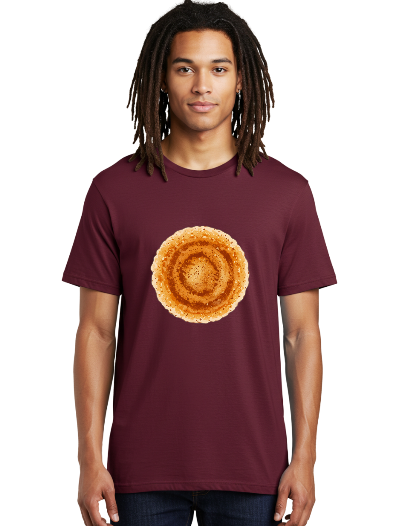 Dosa-1 Men'S Graphic Tee, 100% Cotton, Comfortable Casual Summer Wear, Machine Washable, Coffee Drink, Espresso-Style Beverage, Frothy Texture, Brown Color, Coffee Foam, Coffee Cup, Morning Coffee Baa532