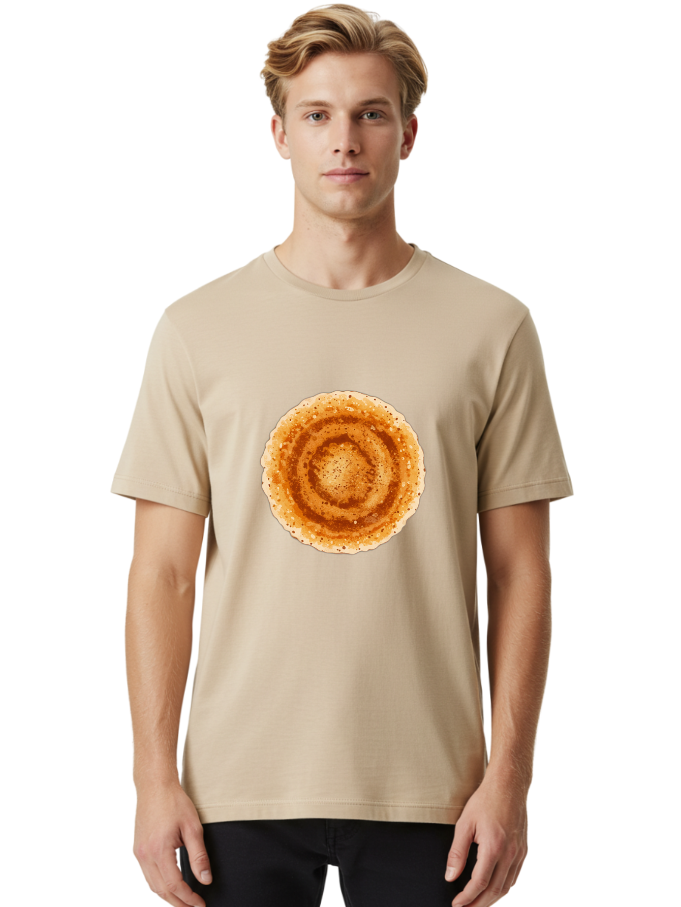 Dosa-1 Men'S Graphic Tee, 100% Cotton, Comfortable Casual Summer Wear, Machine Washable, Coffee Drink, Espresso-Style Beverage, Frothy Texture, Brown Color, Coffee Foam, Coffee Cup, Morning Coffee Baa532