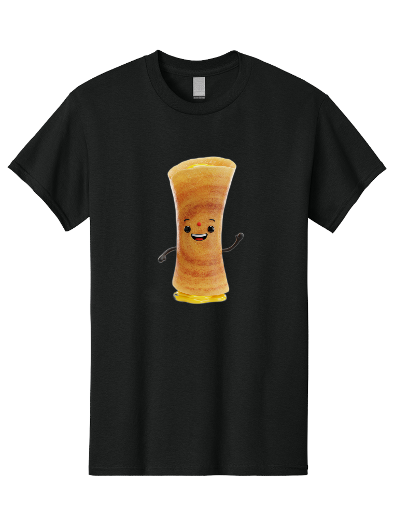 Dosa-Baby Men'S Graphic Tee, 100% Cotton, Comfortable Casual Summer Wear, Machine Washable, Indian Dessert, Jalebi Character, Cartoon Jalebi, Indian Sweet, Orange Treat, Smiling Jalebi, Crispy Dessert, Festive Food, Sweet Delight, Happy Food Baa537
