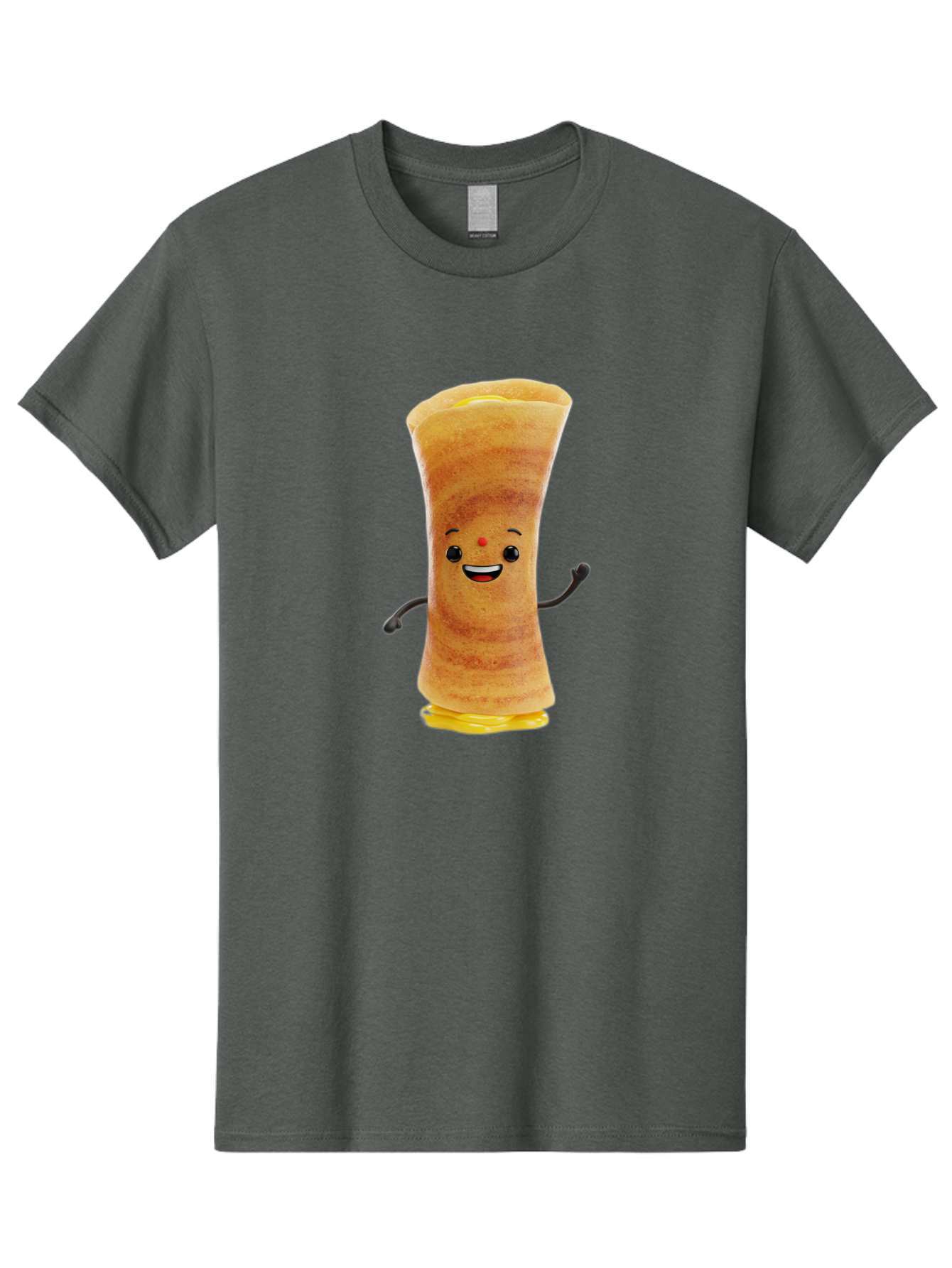 Dosa-Baby Men'S Graphic Tee, 100% Cotton, Comfortable Casual Summer Wear, Machine Washable, Indian Dessert, Jalebi Character, Cartoon Jalebi, Indian Sweet, Orange Treat, Smiling Jalebi, Crispy Dessert, Festive Food, Sweet Delight, Happy Food Baa537