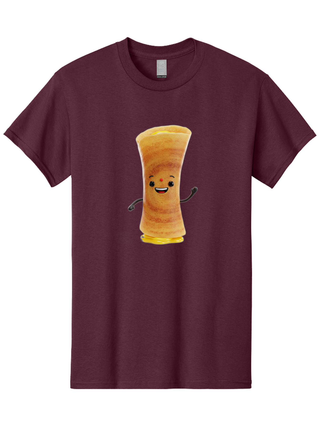 Dosa-Baby Men'S Graphic Tee, 100% Cotton, Comfortable Casual Summer Wear, Machine Washable, Indian Dessert, Jalebi Character, Cartoon Jalebi, Indian Sweet, Orange Treat, Smiling Jalebi, Crispy Dessert, Festive Food, Sweet Delight, Happy Food Baa537