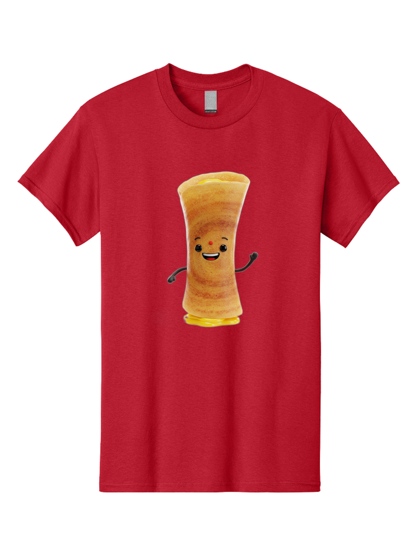 Dosa-Baby Men'S Graphic Tee, 100% Cotton, Comfortable Casual Summer Wear, Machine Washable, Indian Dessert, Jalebi Character, Cartoon Jalebi, Indian Sweet, Orange Treat, Smiling Jalebi, Crispy Dessert, Festive Food, Sweet Delight, Happy Food Baa537