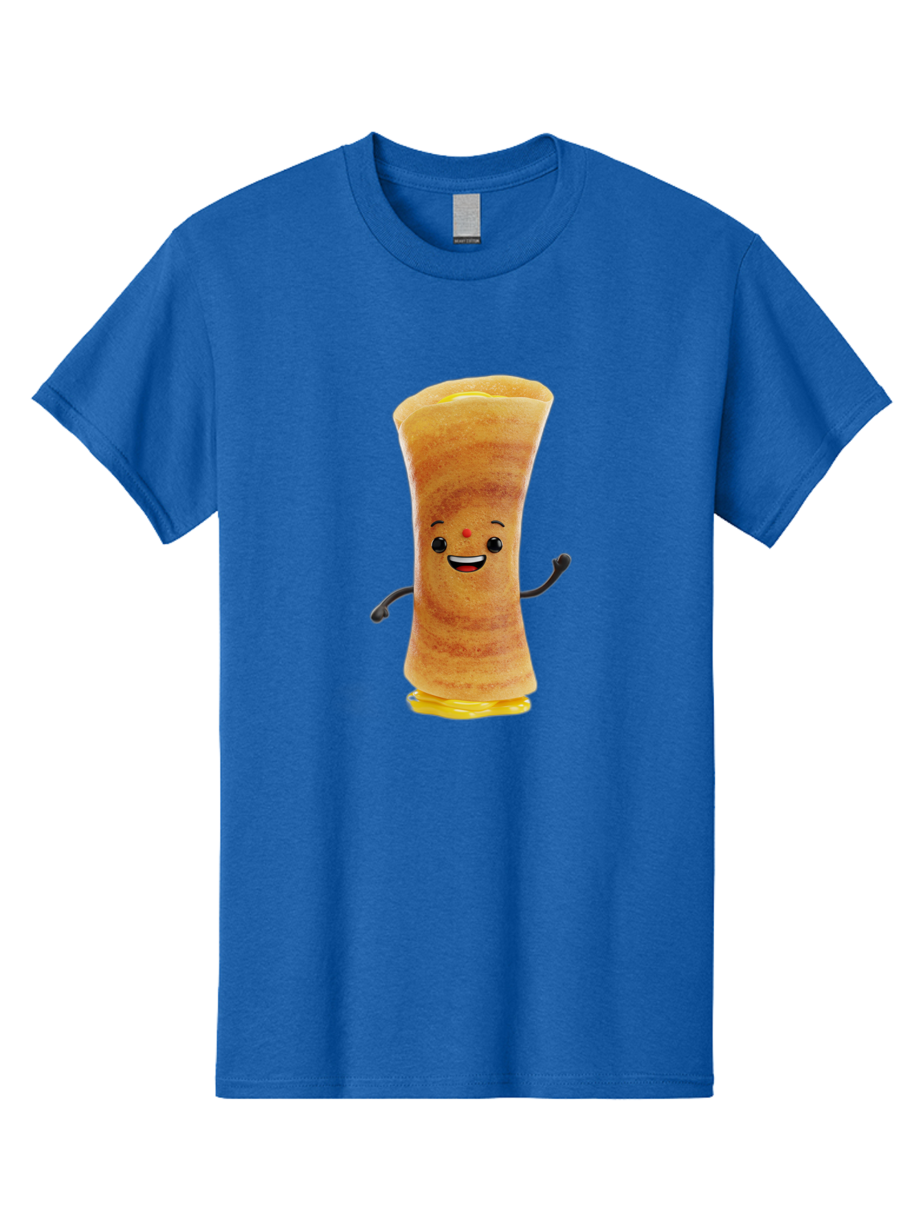 Dosa-Baby Men'S Graphic Tee, 100% Cotton, Comfortable Casual Summer Wear, Machine Washable, Indian Dessert, Jalebi Character, Cartoon Jalebi, Indian Sweet, Orange Treat, Smiling Jalebi, Crispy Dessert, Festive Food, Sweet Delight, Happy Food Baa537