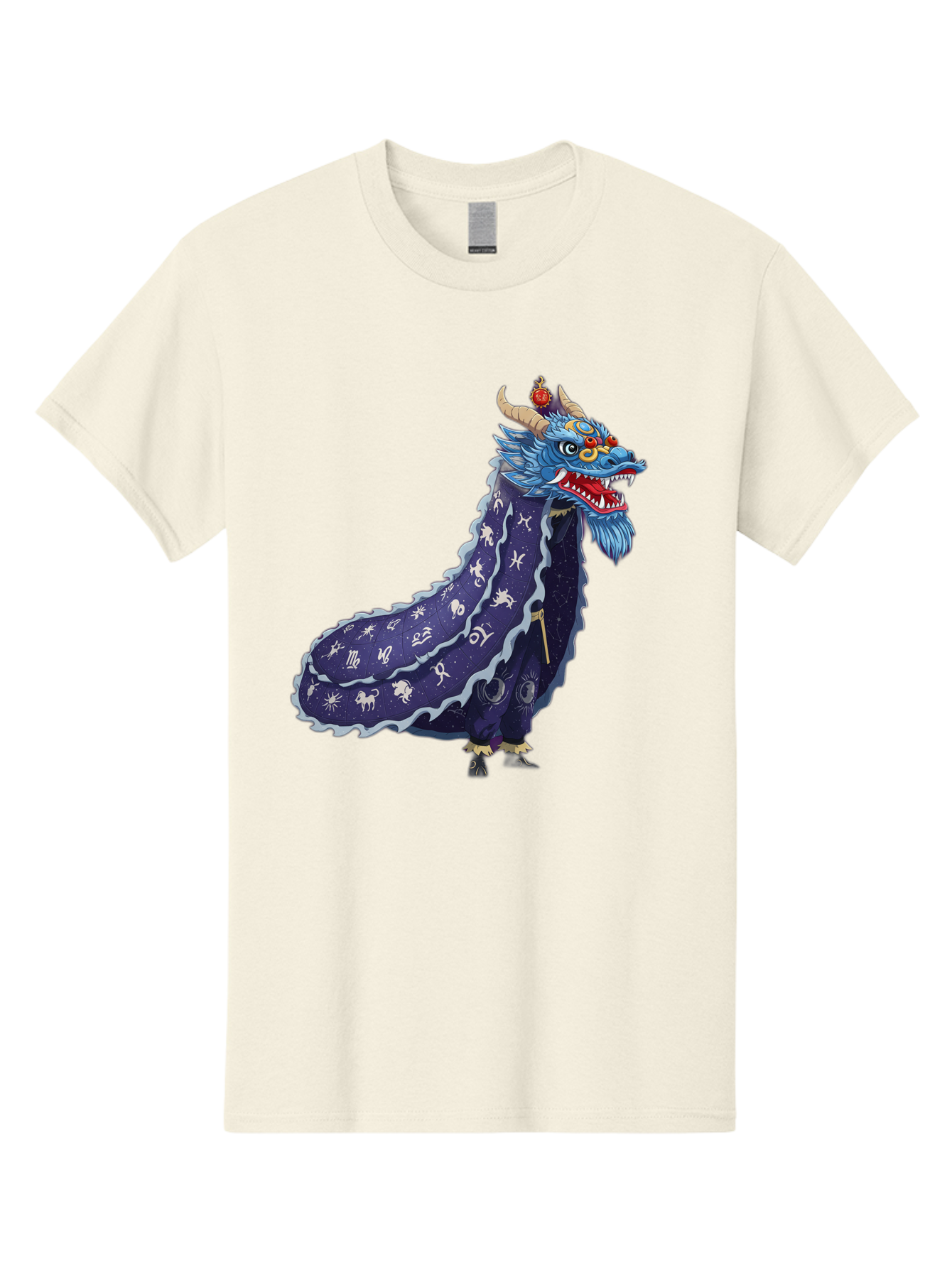 Dragon-Zodiac Men'S Graphic Tee, 100% Cotton, Comfortable Casual Summer Wear, Machine Washable, Mythical Dragon, Zodiac Signs, Astrology Symbols, Fantasy Creature, Zodiac Wheel, Mystical Being, Dragon Illustration, Cosmic Art Baa562