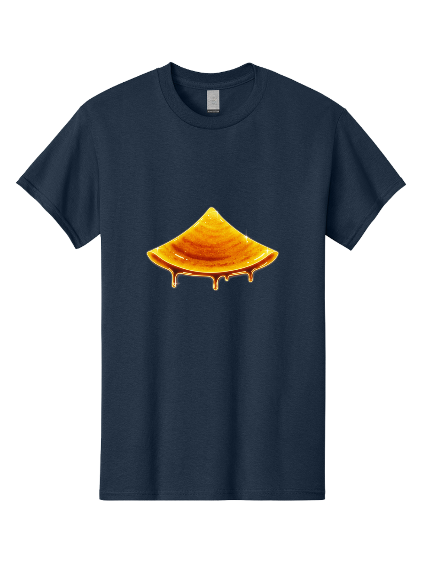 Dripping-Dosa Men'S Graphic Tee, 100% Cotton, Comfortable Casual Summer Wear, Machine Washable, Honeycomb Dripping With Honey, Sweet Treats, Golden Nectar, Honey In Honeycomb, Sticky Honey, Honeycomb Texture, Honeycomb Pattern Baa564