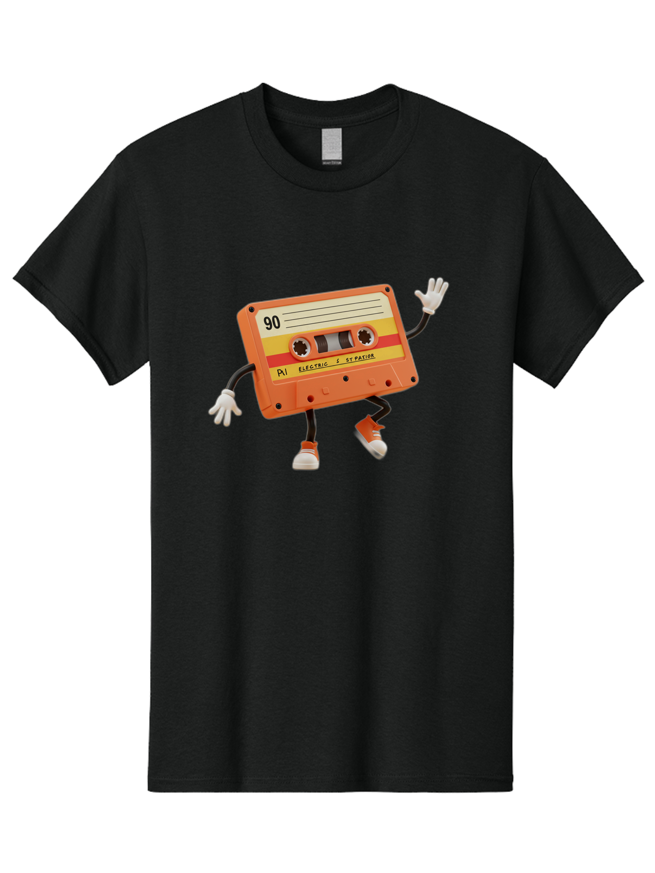 Electric-Eytopia-90 Men'S Graphic Tee, 100% Cotton, Comfortable Casual Summer Wear, Machine Washable, Retro Cassette Tape, Vintage Music, Nostalgic Charm, 90S Music, Cassette Culture, Music Nostalgia, Retro Vibe, Electric Ex-Patio Baa642