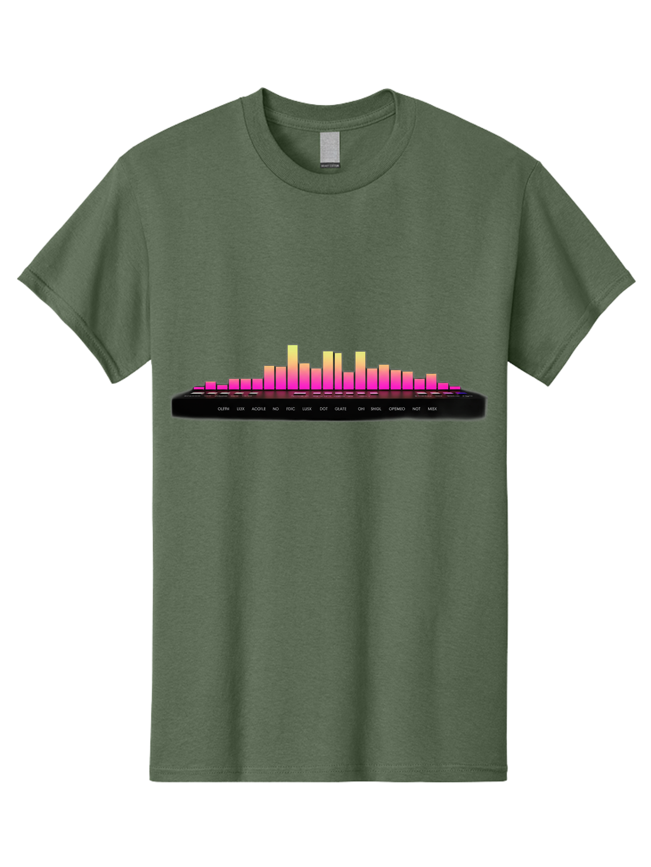 Equalizer-1 Men'S Graphic Tee, 100% Cotton, Comfortable Casual Summer Wear, Machine Washable, Equalizer Bars, Sound Wave, Music Visualizer, Audio Spectrum, Frequency Bars, Sound Levels, Music Production, Signal Processing Baa647