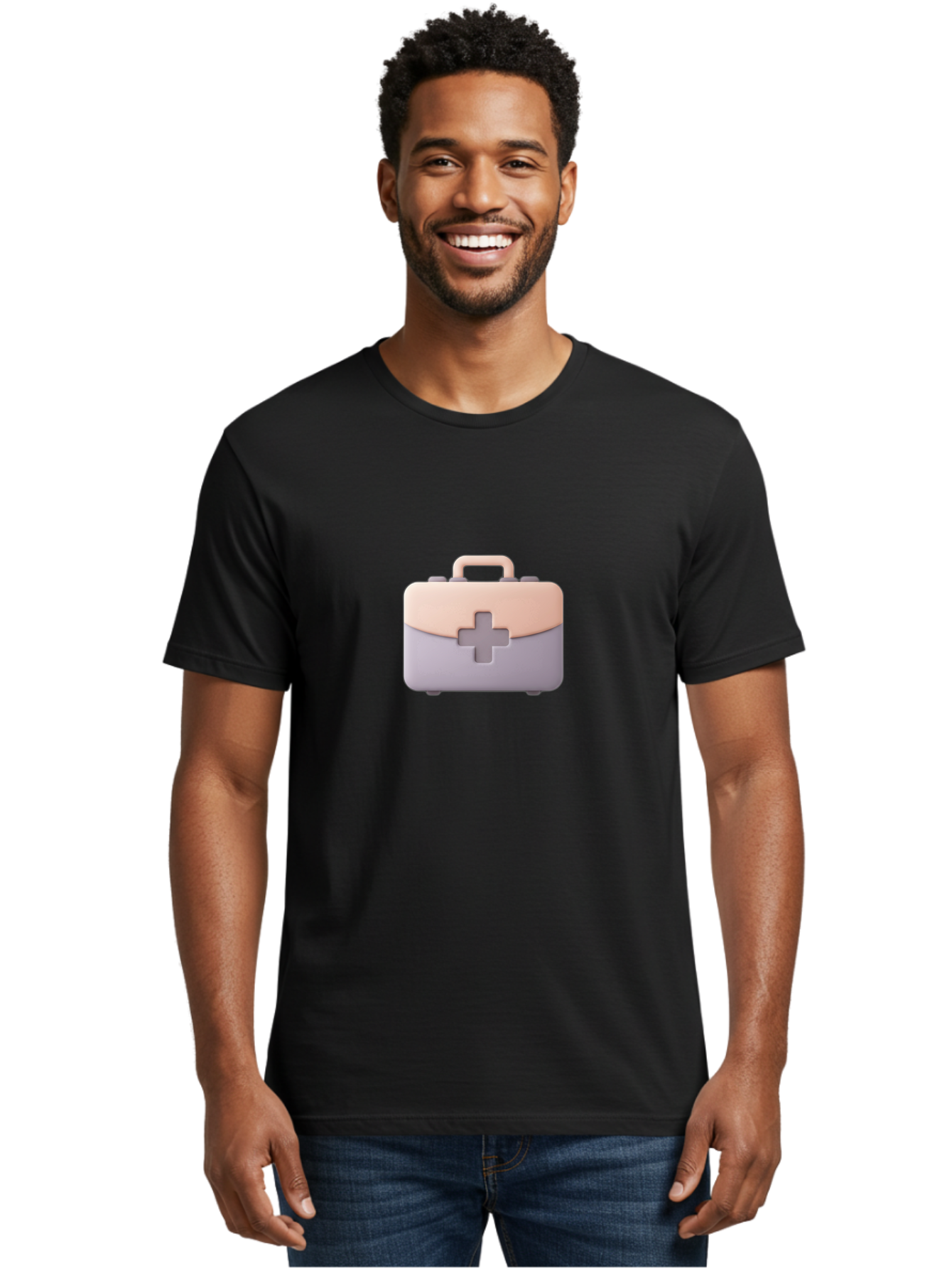 First-Aid-Kit-10 Men'S Graphic Tee, 100% Cotton, Comfortable Casual Summer Wear, Machine Washable, First Aid Kit, Medical Supplies, Health Care, Emergency Preparedness, Injury Care, Medical Cross, Health Icon, Emergency Kit, Medical Aid, Baa673