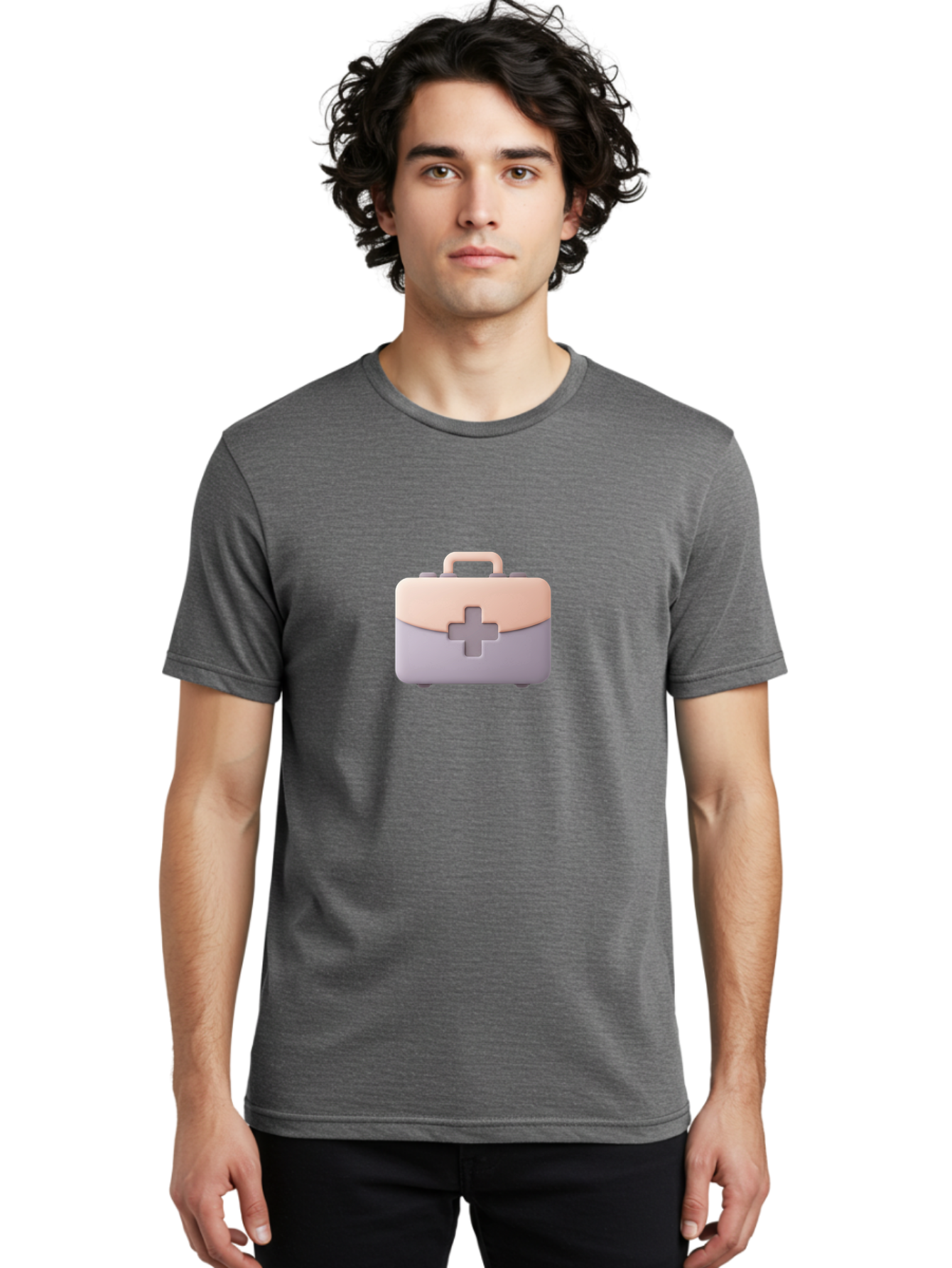 First-Aid-Kit-10 Men'S Graphic Tee, 100% Cotton, Comfortable Casual Summer Wear, Machine Washable, First Aid Kit, Medical Supplies, Health Care, Emergency Preparedness, Injury Care, Medical Cross, Health Icon, Emergency Kit, Medical Aid, Baa673