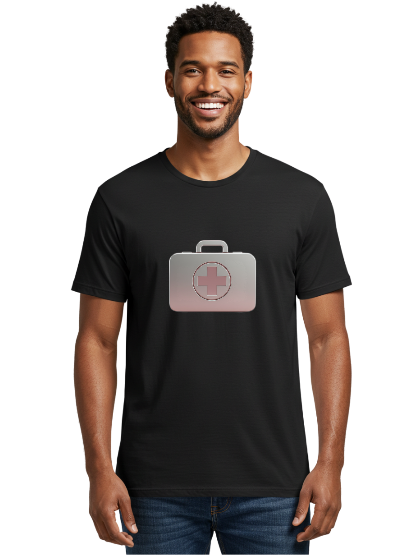 First-Aid-Kit-11 Men'S Graphic Tee, 100% Cotton, Comfortable Casual Summer Wear, Machine Washable, First Aid Kit, Medical Cross, Healthcare Symbol, Emergency Preparedness, Medical Supplies, Health And Wellness, Safety Kit Baa674