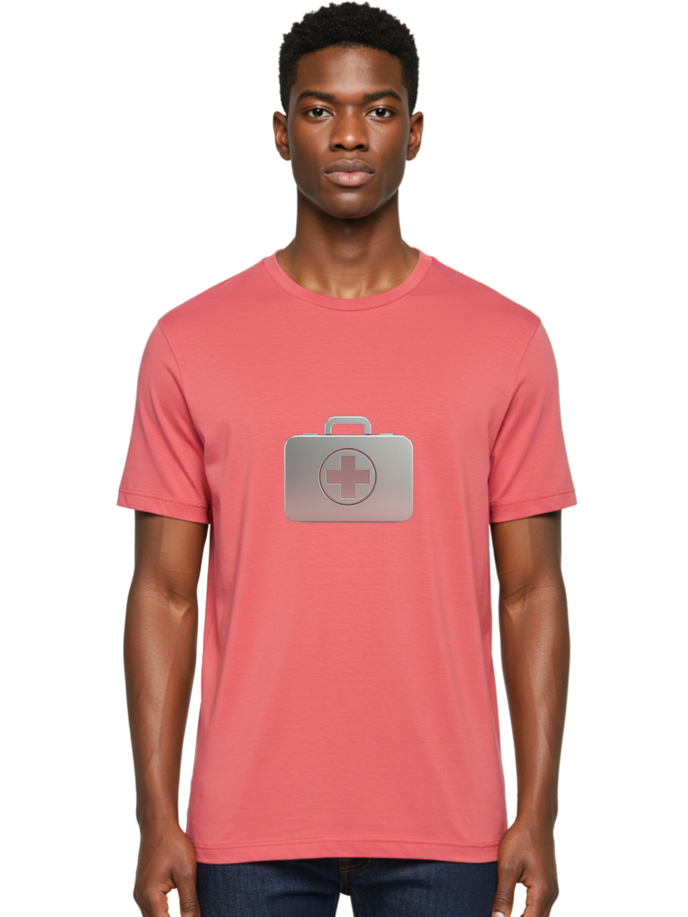 First-Aid-Kit-11 Men'S Graphic Tee, 100% Cotton, Comfortable Casual Summer Wear, Machine Washable, First Aid Kit, Medical Cross, Healthcare Symbol, Emergency Preparedness, Medical Supplies, Health And Wellness, Safety Kit Baa674