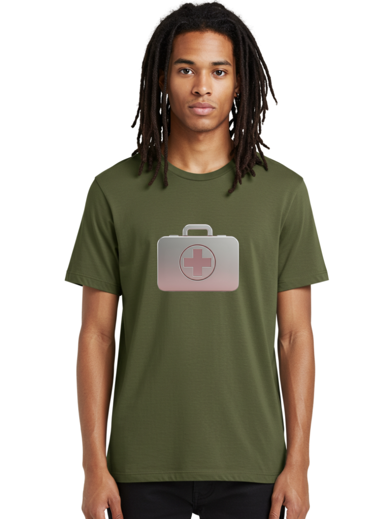 First-Aid-Kit-11 Men'S Graphic Tee, 100% Cotton, Comfortable Casual Summer Wear, Machine Washable, First Aid Kit, Medical Cross, Healthcare Symbol, Emergency Preparedness, Medical Supplies, Health And Wellness, Safety Kit Baa674