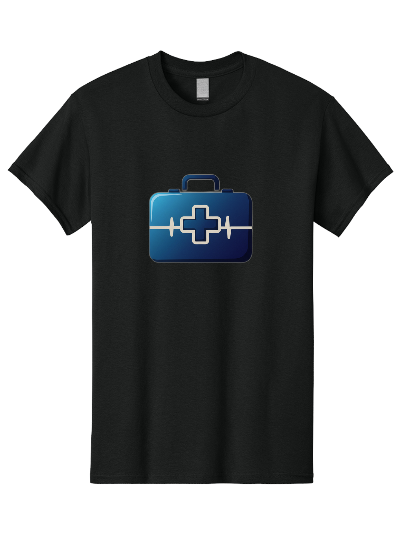 First-Aid-Kit-12 Men'S Graphic Tee, 100% Cotton, Comfortable Casual Summer Wear, Machine Washable, First Aid Kit, Medical Cross, Health Care, Emergency Kit, Medical Supplies, Health Symbol, Medical Aid, Heartbeat Baa675
