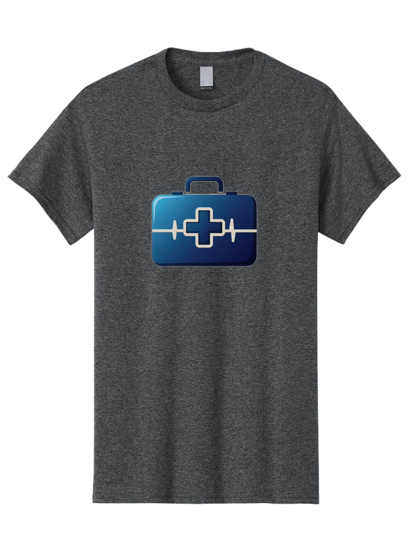 First-Aid-Kit-12 Men'S Graphic Tee, 100% Cotton, Comfortable Casual Summer Wear, Machine Washable, First Aid Kit, Medical Cross, Health Care, Emergency Kit, Medical Supplies, Health Symbol, Medical Aid, Heartbeat Baa675