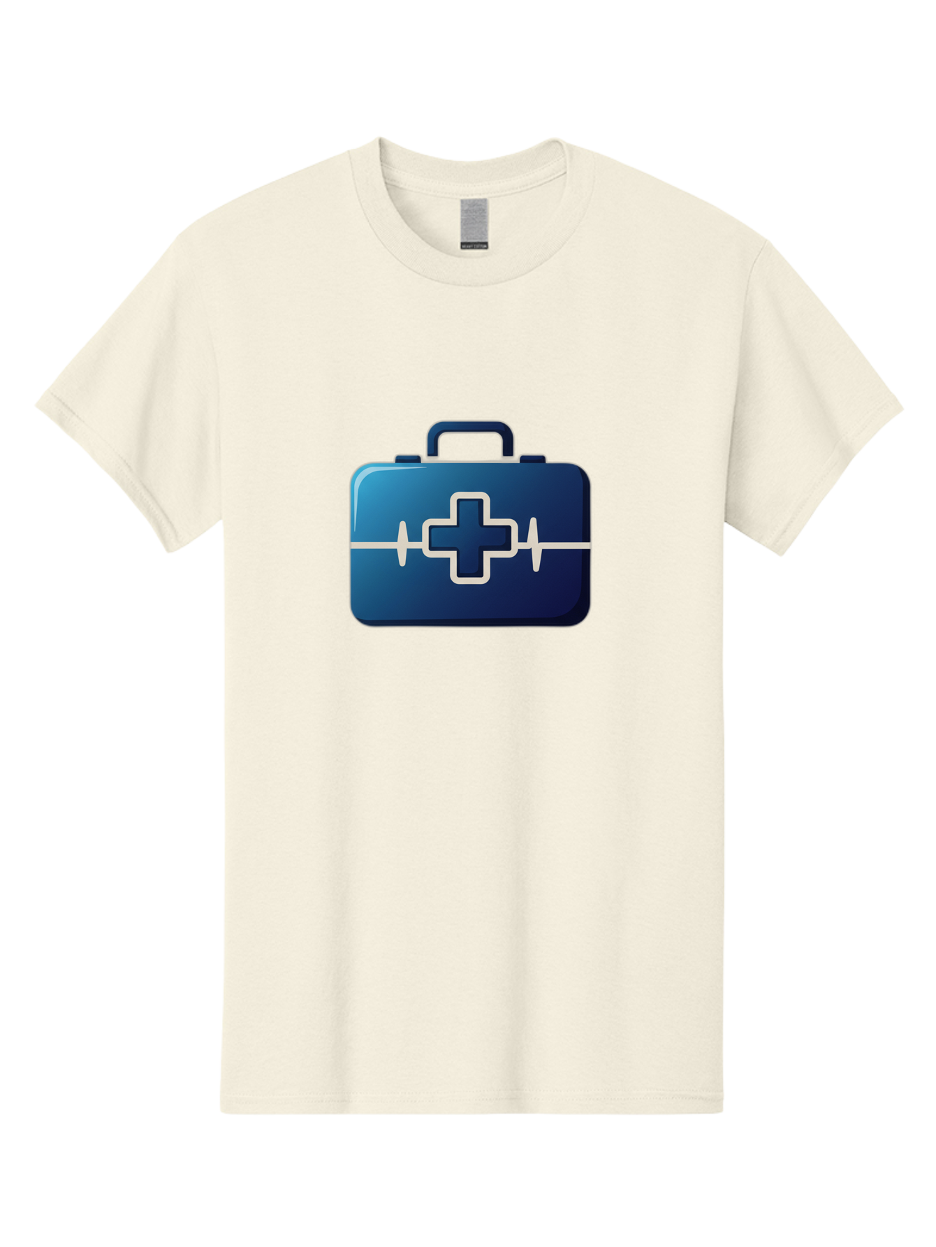 First-Aid-Kit-12 Men'S Graphic Tee, 100% Cotton, Comfortable Casual Summer Wear, Machine Washable, First Aid Kit, Medical Cross, Health Care, Emergency Kit, Medical Supplies, Health Symbol, Medical Aid, Heartbeat Baa675