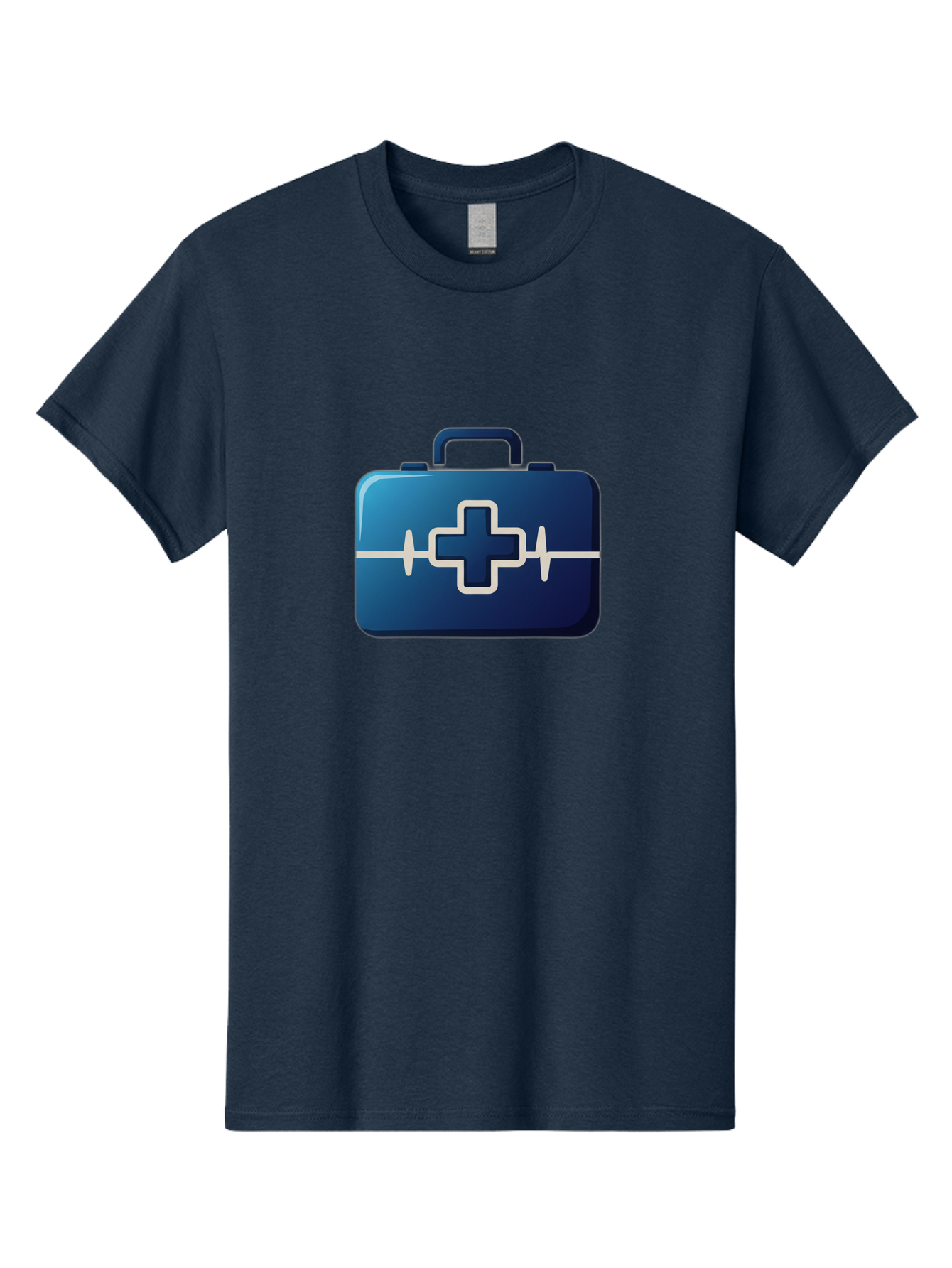 First-Aid-Kit-12 Men'S Graphic Tee, 100% Cotton, Comfortable Casual Summer Wear, Machine Washable, First Aid Kit, Medical Cross, Health Care, Emergency Kit, Medical Supplies, Health Symbol, Medical Aid, Heartbeat Baa675