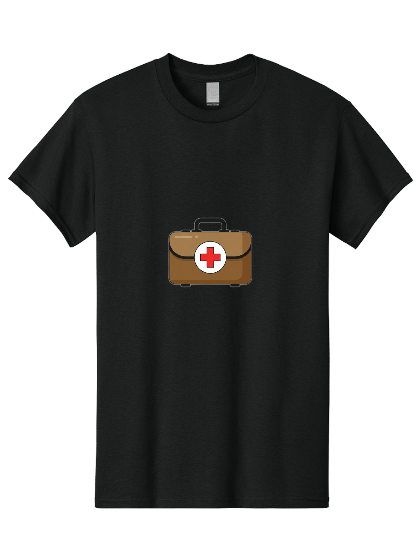 First-Aid-Kit-2 Men'S Graphic Tee, 100% Cotton, Comfortable Casual Summer Wear, Machine Washable, Brown First Aid Kit, Red Cross Symbol, Medical Supplies, Emergency Preparedness, Health And Wellness, Medical Care Baa676