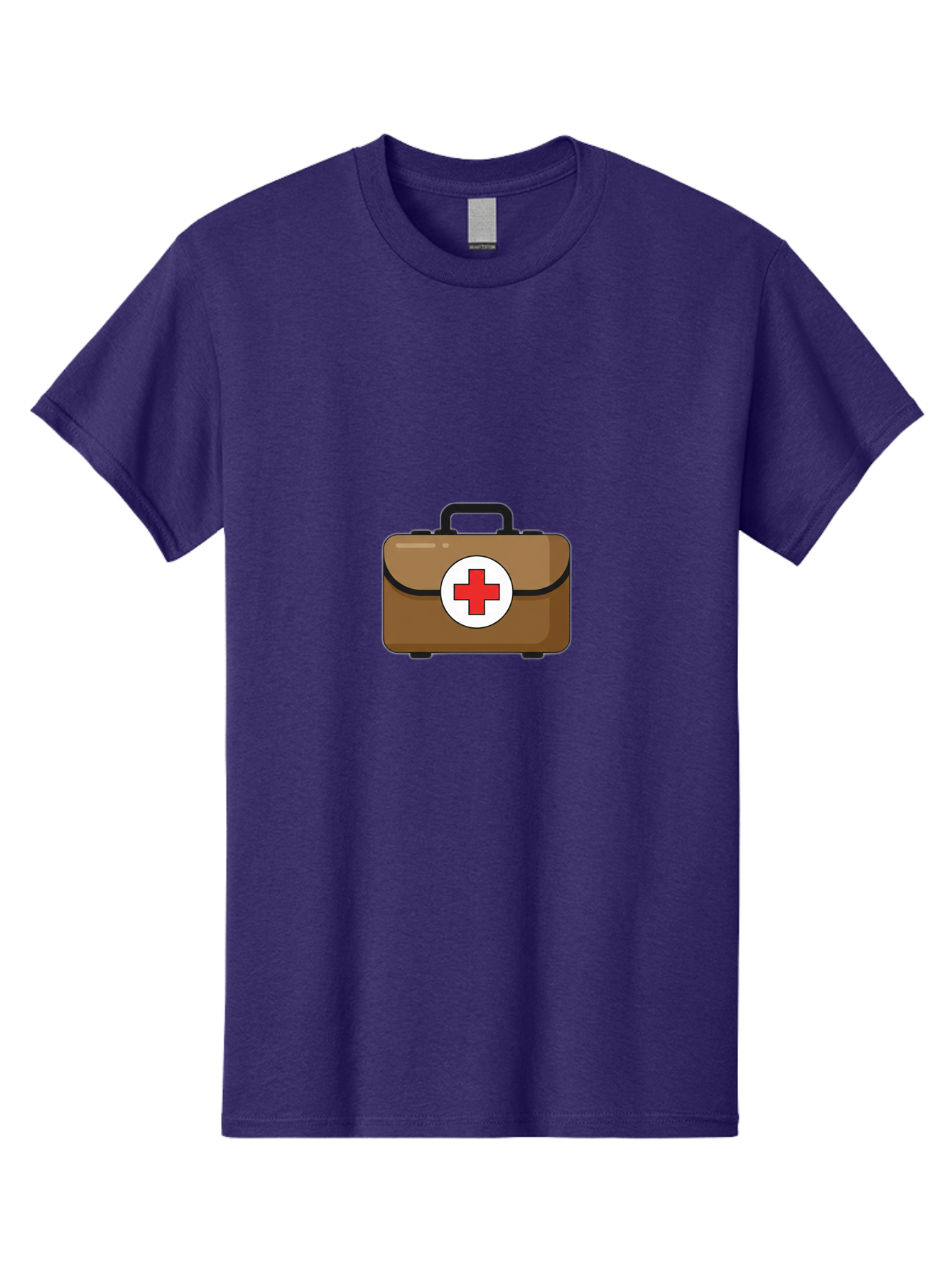 First-Aid-Kit-2 Men'S Graphic Tee, 100% Cotton, Comfortable Casual Summer Wear, Machine Washable, Brown First Aid Kit, Red Cross Symbol, Medical Supplies, Emergency Preparedness, Health And Wellness, Medical Care Baa676