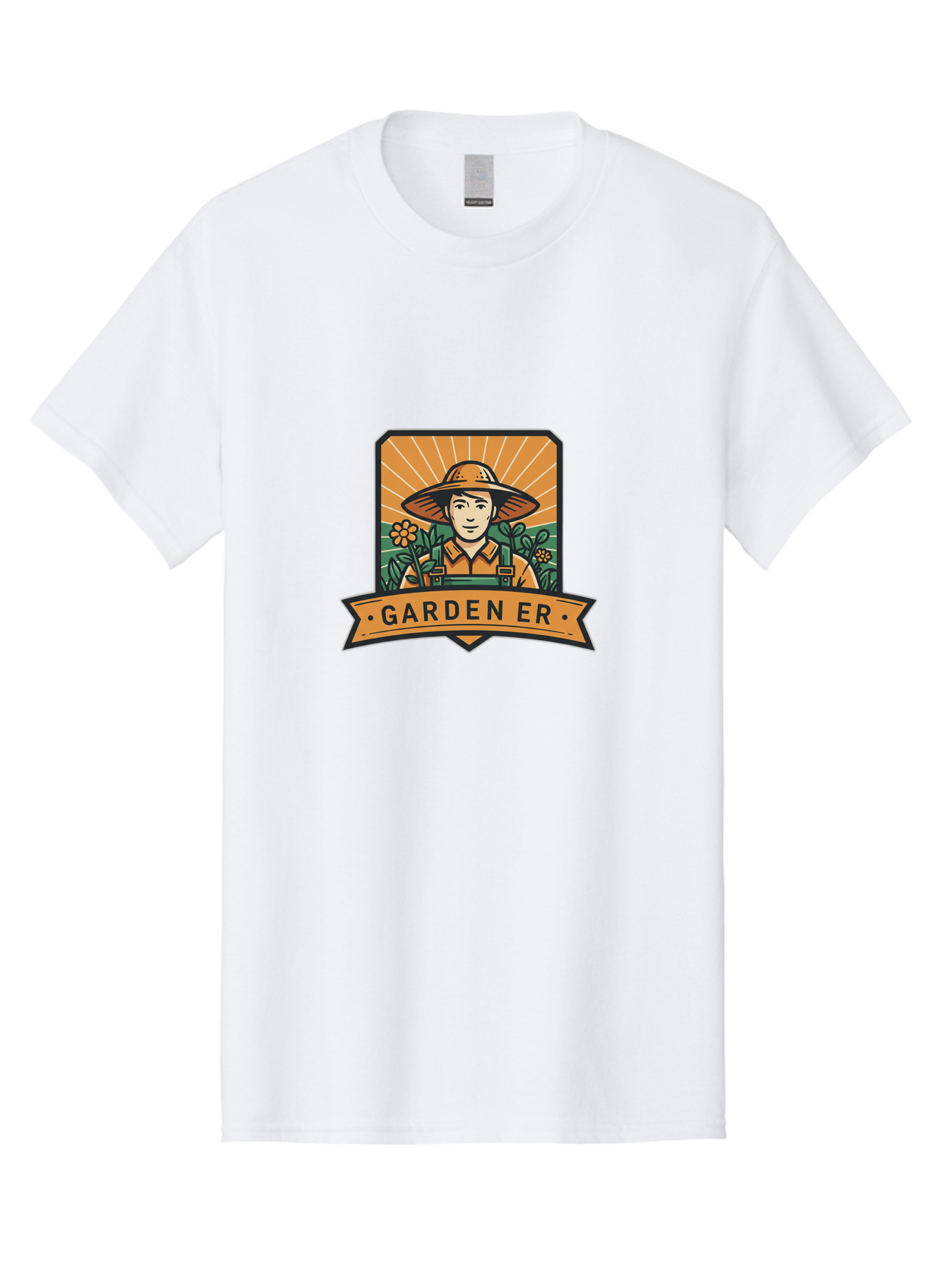 Garden-Er Men'S Graphic Tee, 100% Cotton, Comfortable Casual Summer Wear, Machine Washable, Gardener With Hat, Gardening Tools, Flowers In Bloom, Sun Rising, Gardening Lifestyle, Outdoor Activities, Gardening Logo, Eco-Friendly Gardening Baa709