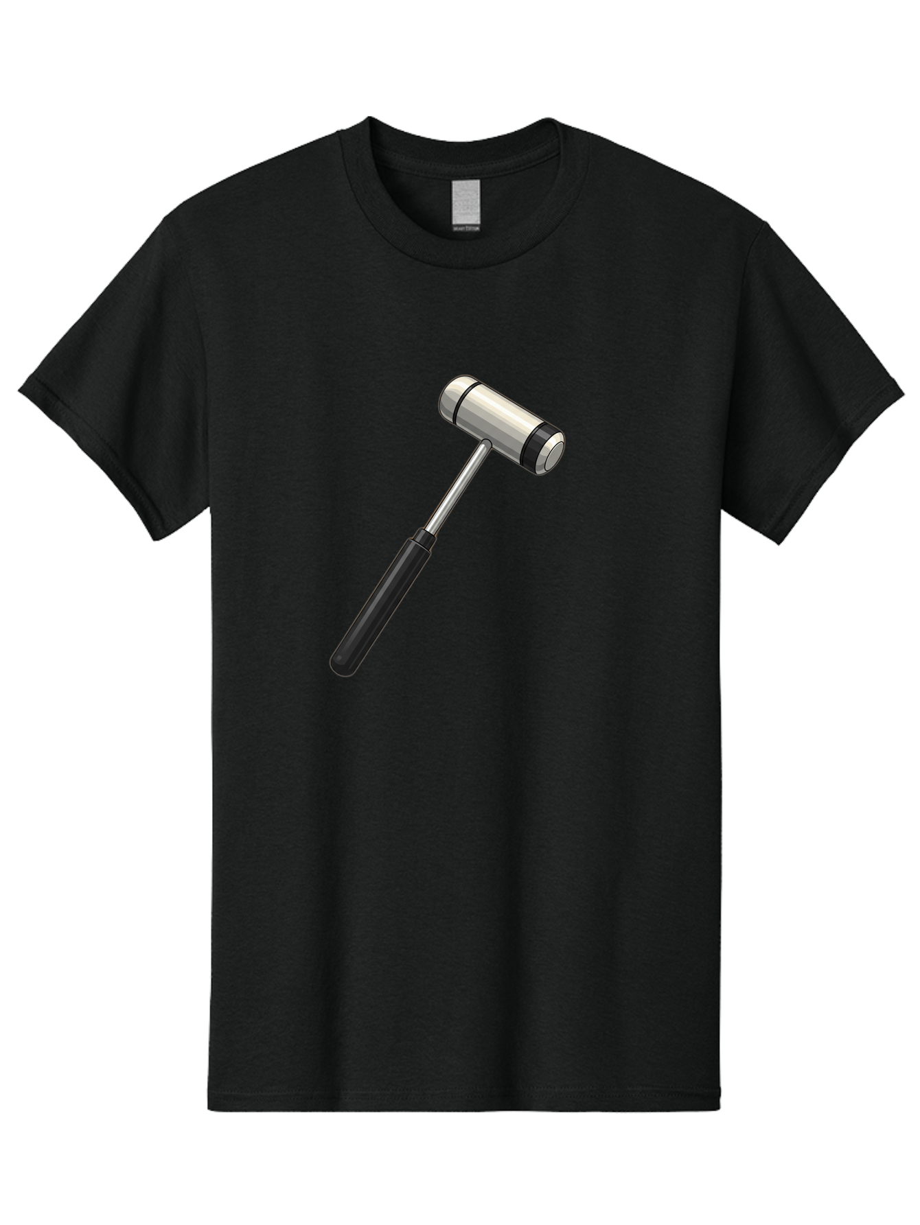 Gavel Men'S Graphic Tee, 100% Cotton, Comfortable Casual Summer Wear, Machine Washable, Gavel, Courtroom, Justice, Law, Judge, Authority, Symbol, Power, Decision, Metal, Handle, Black Grip Baa732