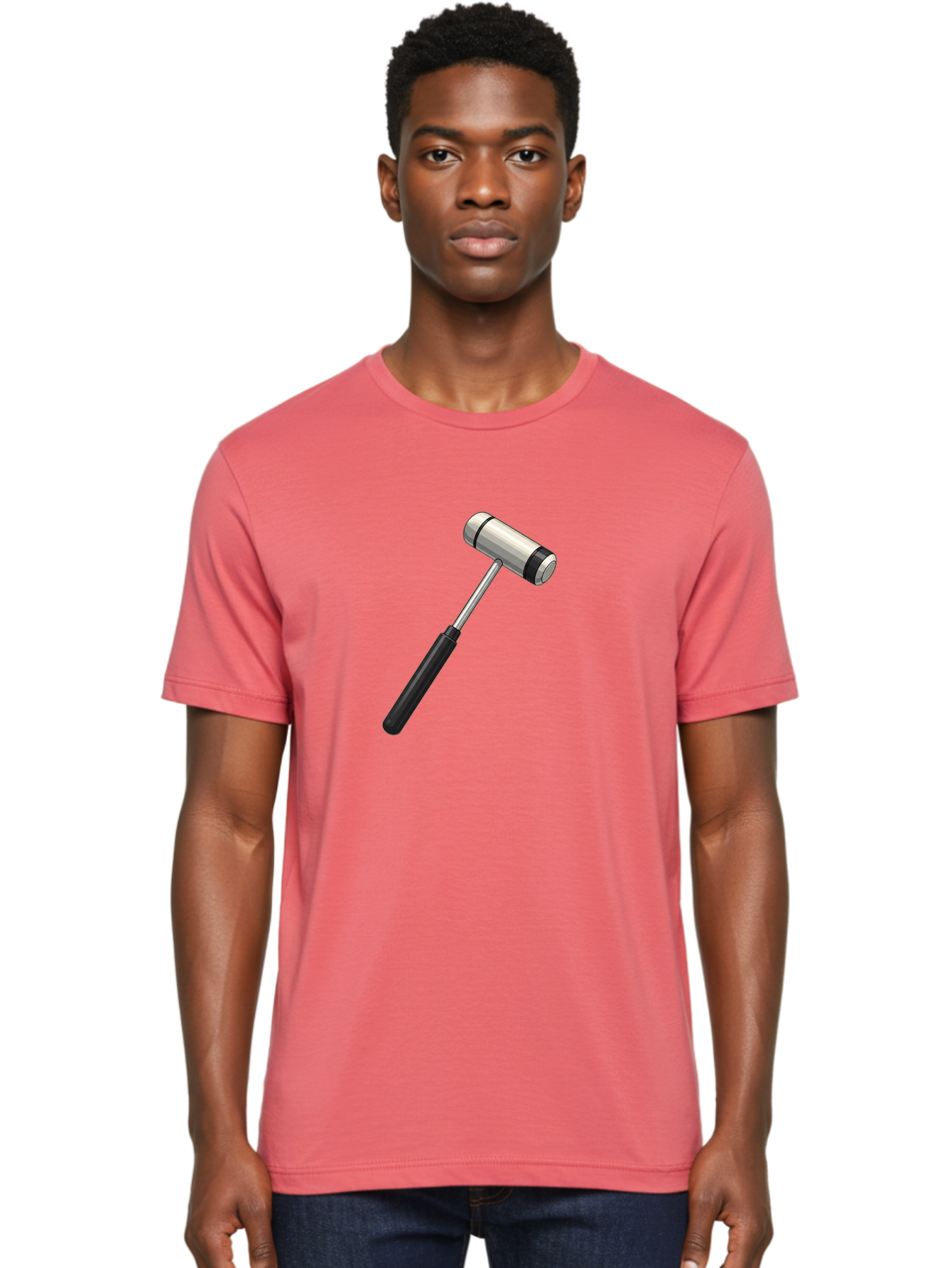 Gavel Men'S Graphic Tee, 100% Cotton, Comfortable Casual Summer Wear, Machine Washable, Gavel, Courtroom, Justice, Law, Judge, Authority, Symbol, Power, Decision, Metal, Handle, Black Grip Baa732
