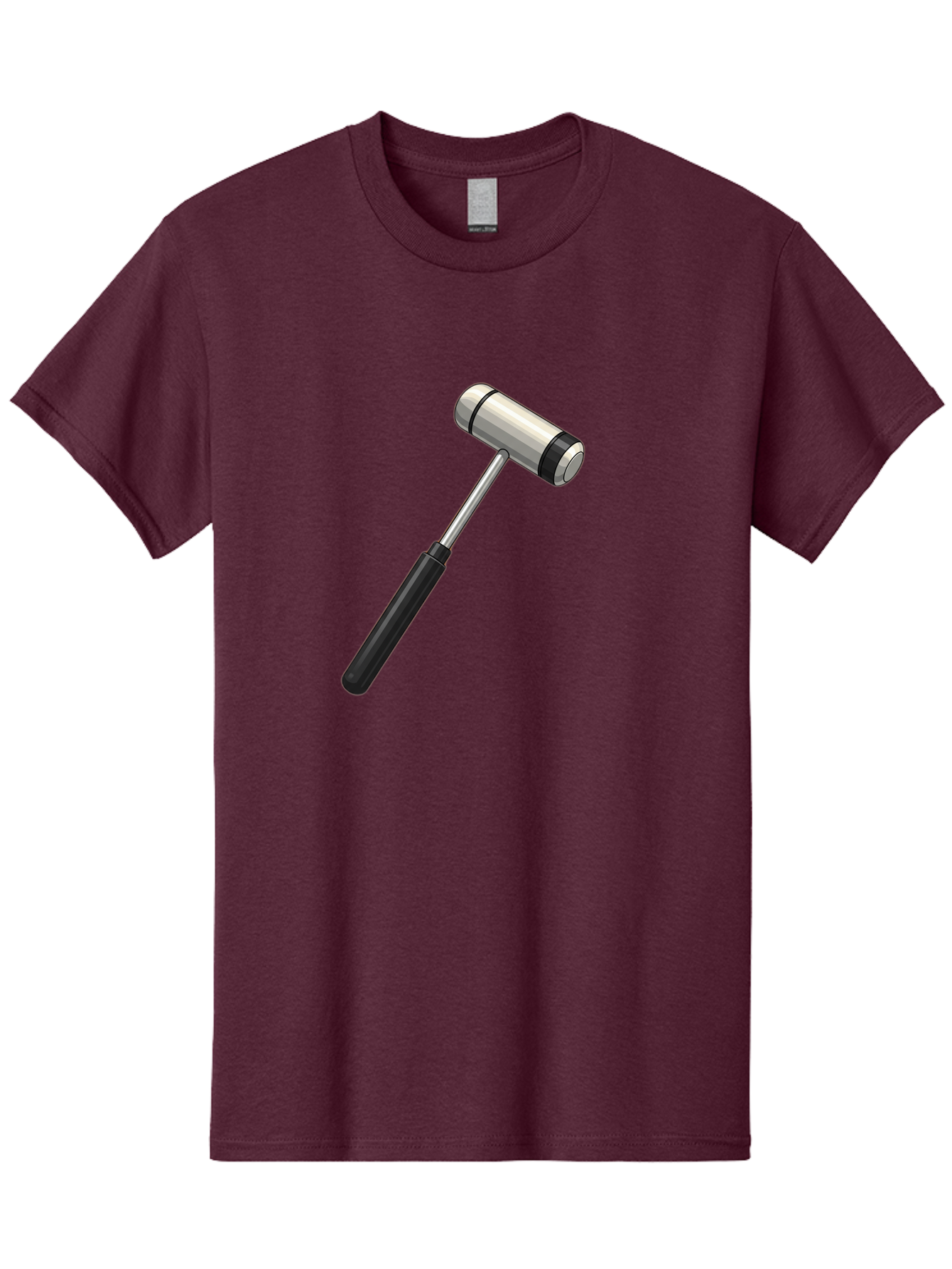 Gavel Men'S Graphic Tee, 100% Cotton, Comfortable Casual Summer Wear, Machine Washable, Gavel, Courtroom, Justice, Law, Judge, Authority, Symbol, Power, Decision, Metal, Handle, Black Grip Baa732