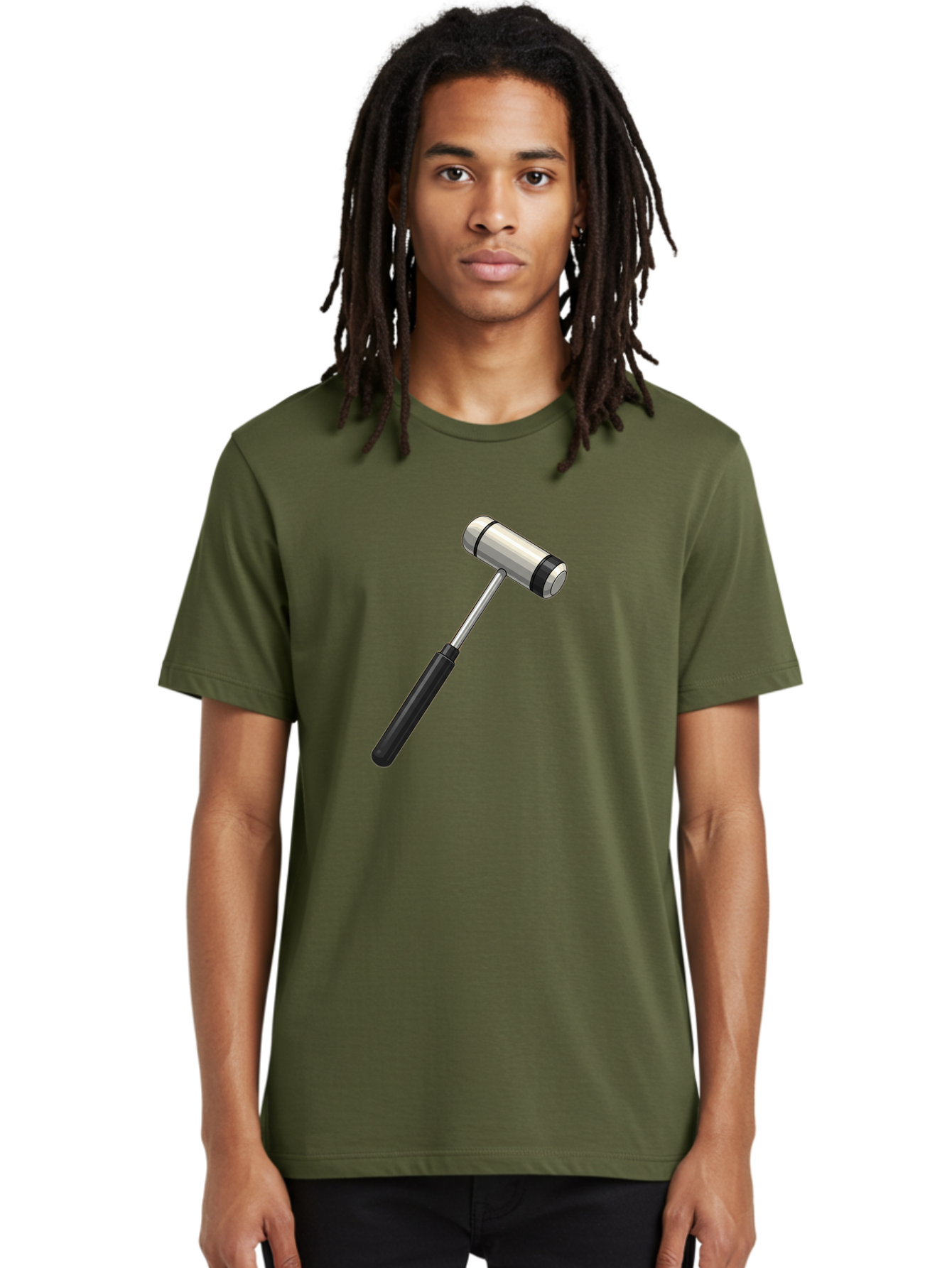 Gavel Men'S Graphic Tee, 100% Cotton, Comfortable Casual Summer Wear, Machine Washable, Gavel, Courtroom, Justice, Law, Judge, Authority, Symbol, Power, Decision, Metal, Handle, Black Grip Baa732