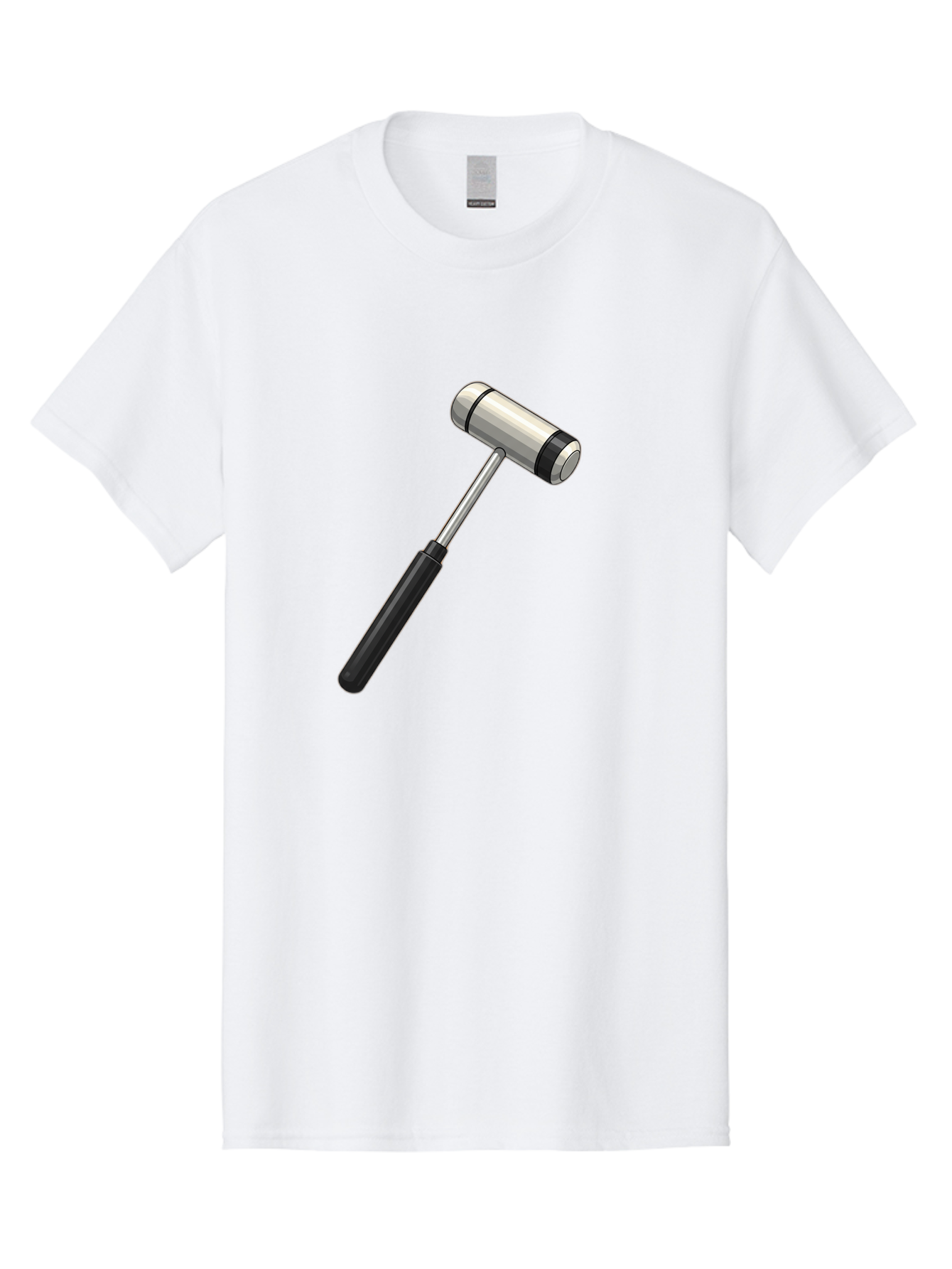 Gavel Men'S Graphic Tee, 100% Cotton, Comfortable Casual Summer Wear, Machine Washable, Gavel, Courtroom, Justice, Law, Judge, Authority, Symbol, Power, Decision, Metal, Handle, Black Grip Baa732