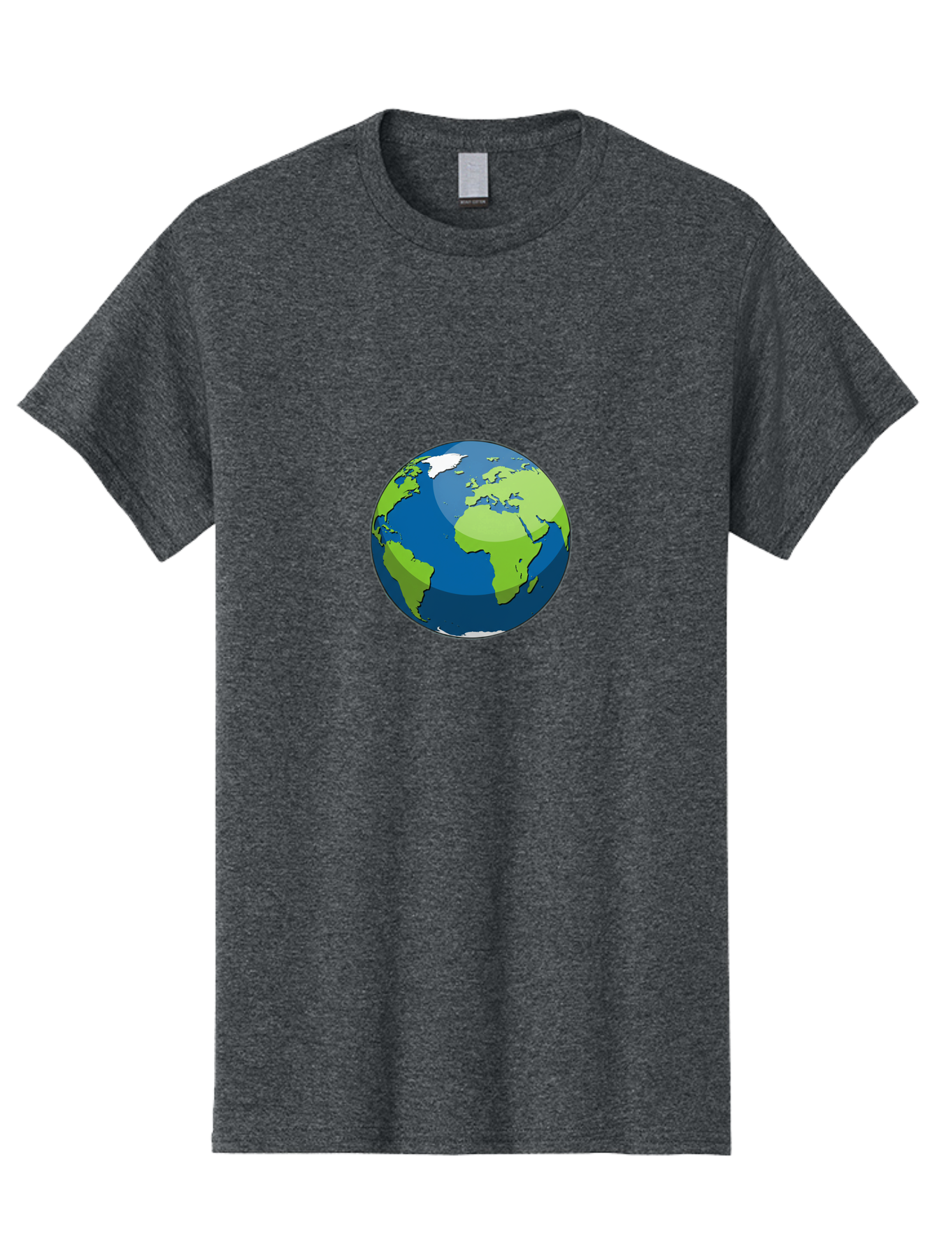 Globe-1 Men'S Graphic Tee, 100% Cotton, Comfortable Casual Summer Wear, Machine Washable, Illustrated Globe, World Map, Global Illustration, 3D Globe, Earth From Space, Cartography, Geography, International, Global Unity, Planet Earth Baa738