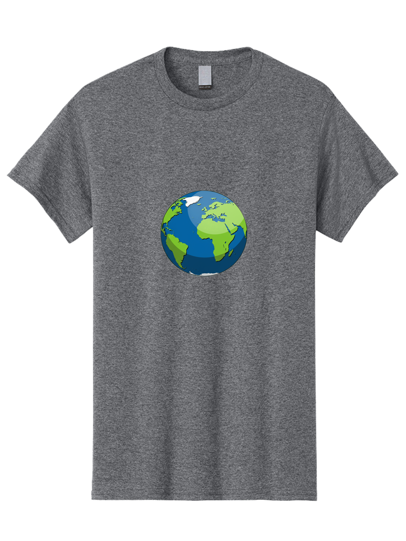 Globe-1 Men'S Graphic Tee, 100% Cotton, Comfortable Casual Summer Wear, Machine Washable, Illustrated Globe, World Map, Global Illustration, 3D Globe, Earth From Space, Cartography, Geography, International, Global Unity, Planet Earth Baa738