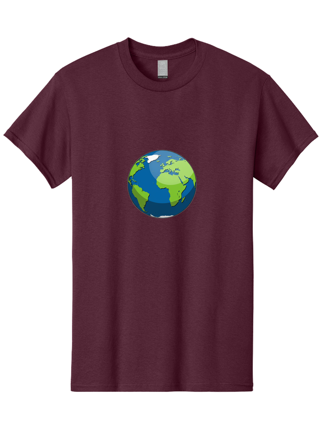 Globe-1 Men'S Graphic Tee, 100% Cotton, Comfortable Casual Summer Wear, Machine Washable, Illustrated Globe, World Map, Global Illustration, 3D Globe, Earth From Space, Cartography, Geography, International, Global Unity, Planet Earth Baa738