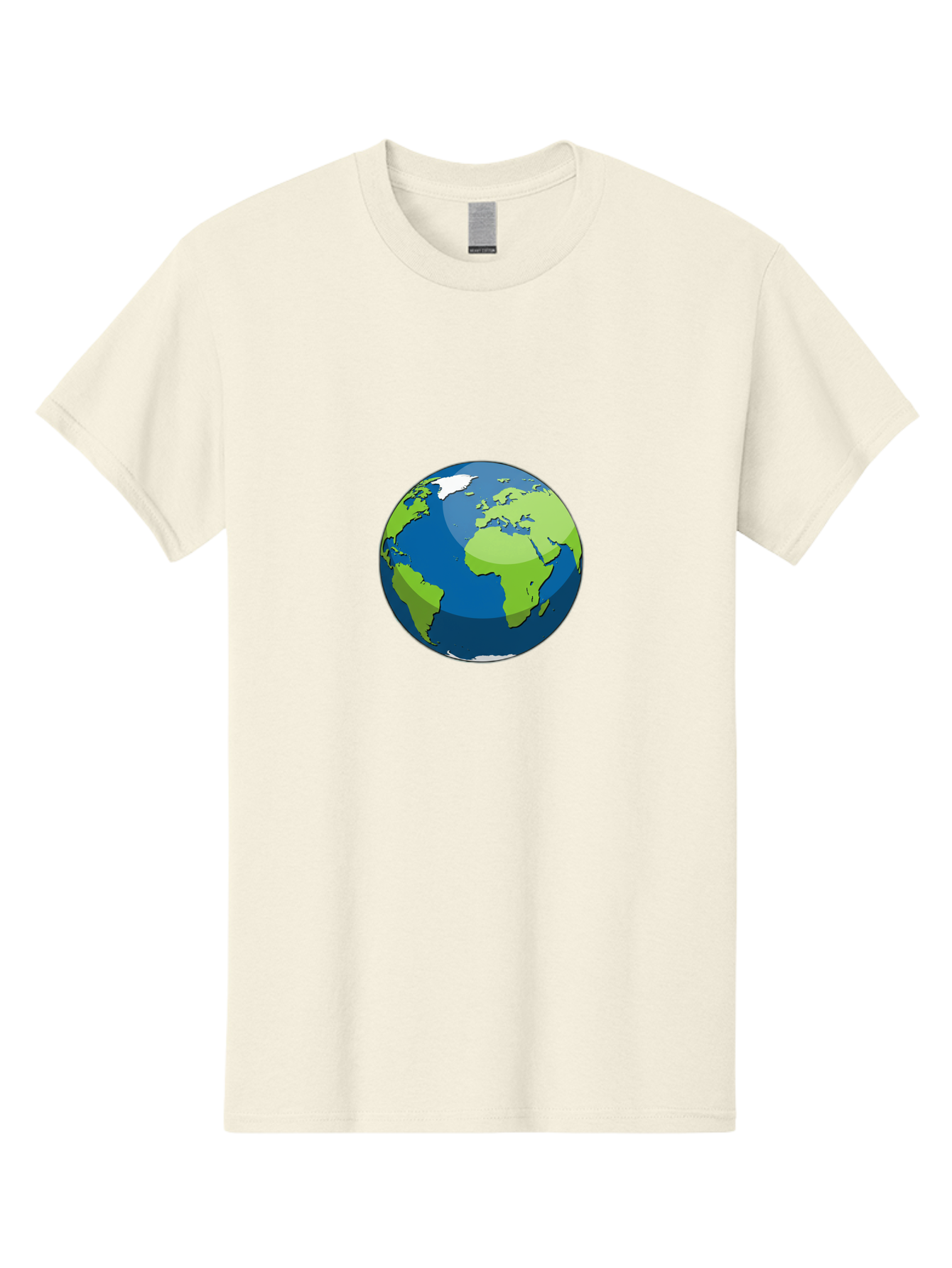 Globe-1 Men'S Graphic Tee, 100% Cotton, Comfortable Casual Summer Wear, Machine Washable, Illustrated Globe, World Map, Global Illustration, 3D Globe, Earth From Space, Cartography, Geography, International, Global Unity, Planet Earth Baa738