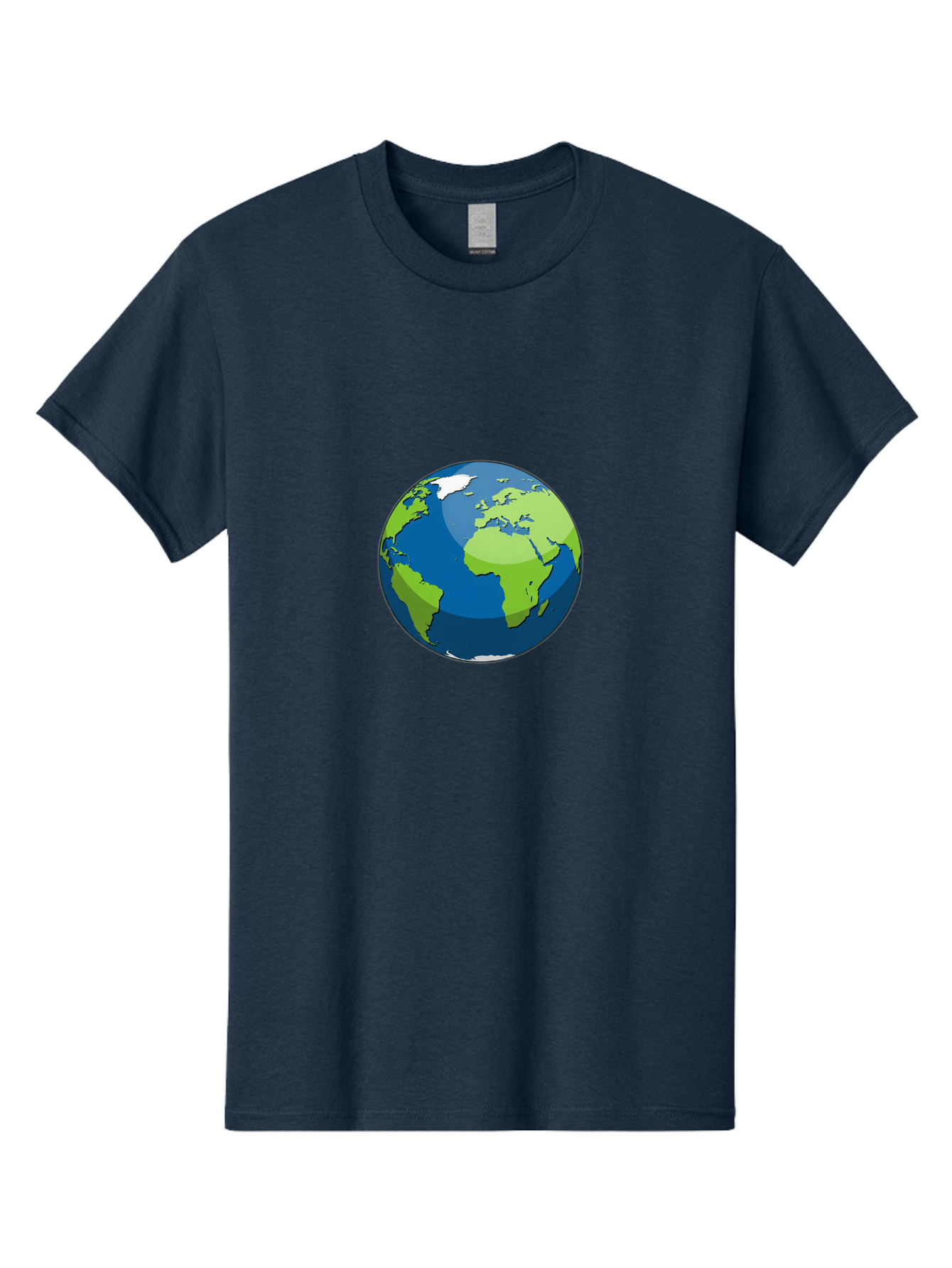 Globe-1 Men'S Graphic Tee, 100% Cotton, Comfortable Casual Summer Wear, Machine Washable, Illustrated Globe, World Map, Global Illustration, 3D Globe, Earth From Space, Cartography, Geography, International, Global Unity, Planet Earth Baa738