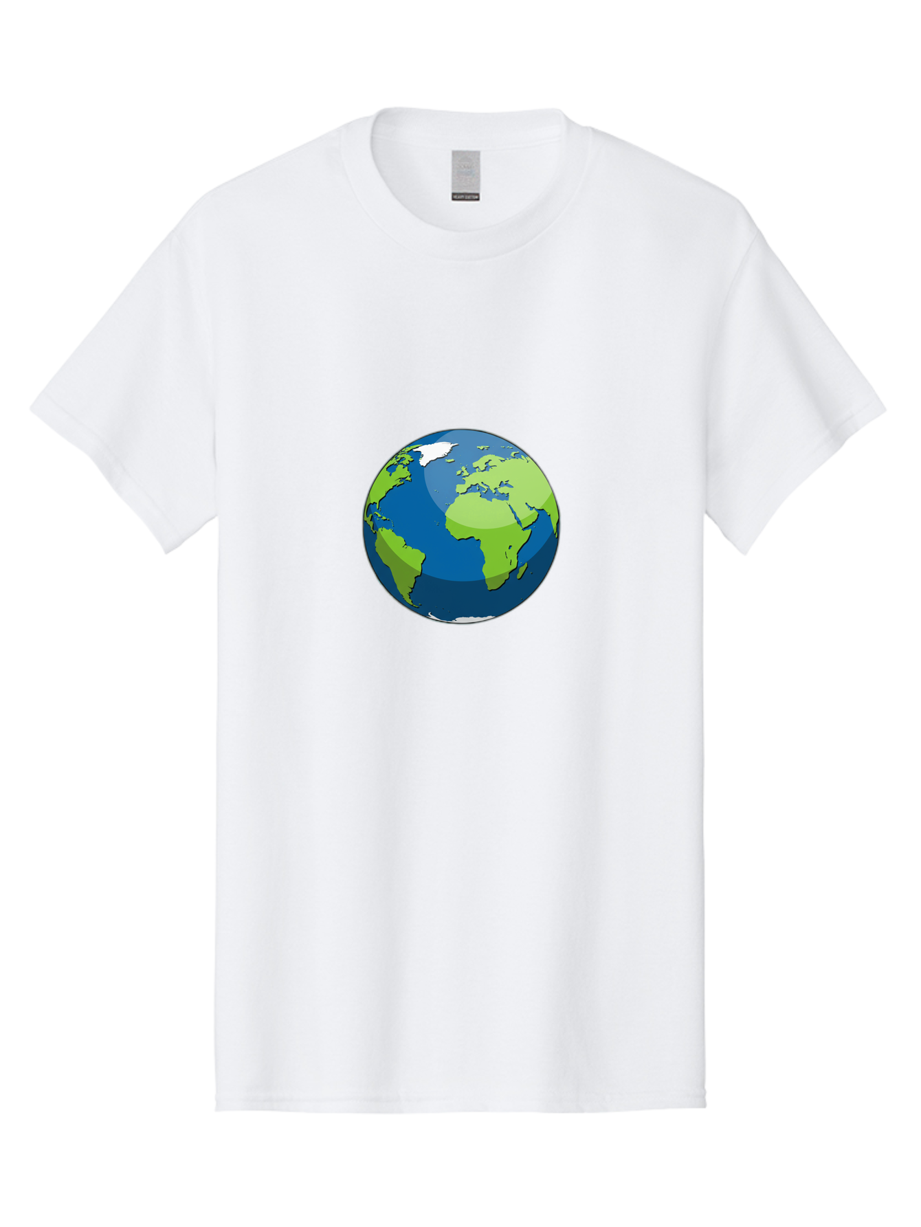 Globe-1 Men'S Graphic Tee, 100% Cotton, Comfortable Casual Summer Wear, Machine Washable, Illustrated Globe, World Map, Global Illustration, 3D Globe, Earth From Space, Cartography, Geography, International, Global Unity, Planet Earth Baa738