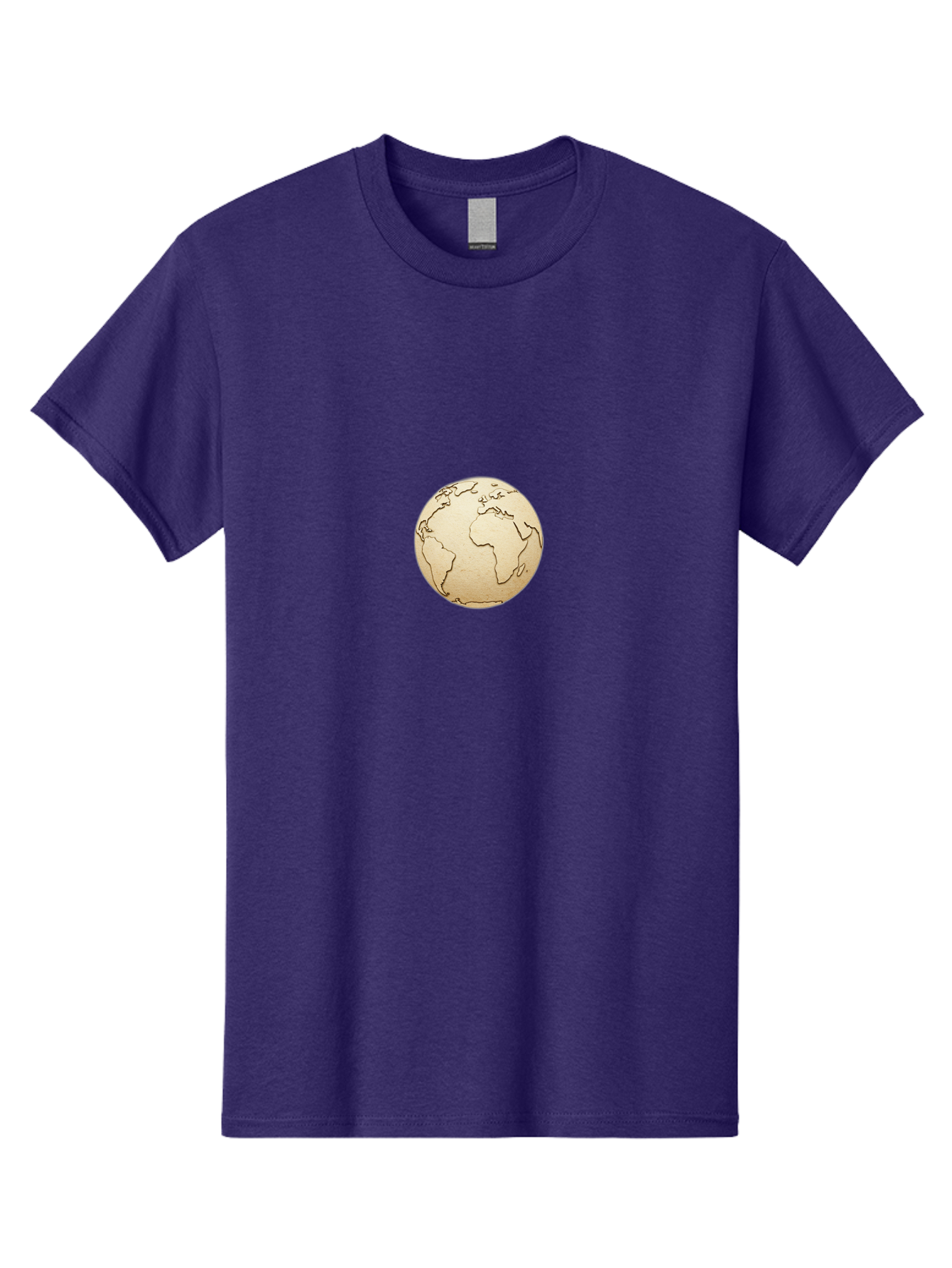 Globe-5 Men'S Graphic Tee, 100% Cotton, Comfortable Casual Summer Wear, Machine Washable, Globe, World Map, Global Illustration, Earth, International Icon, Geographical Representation, Simple Design, Minimalist Globe, Educational Graphic Baa745