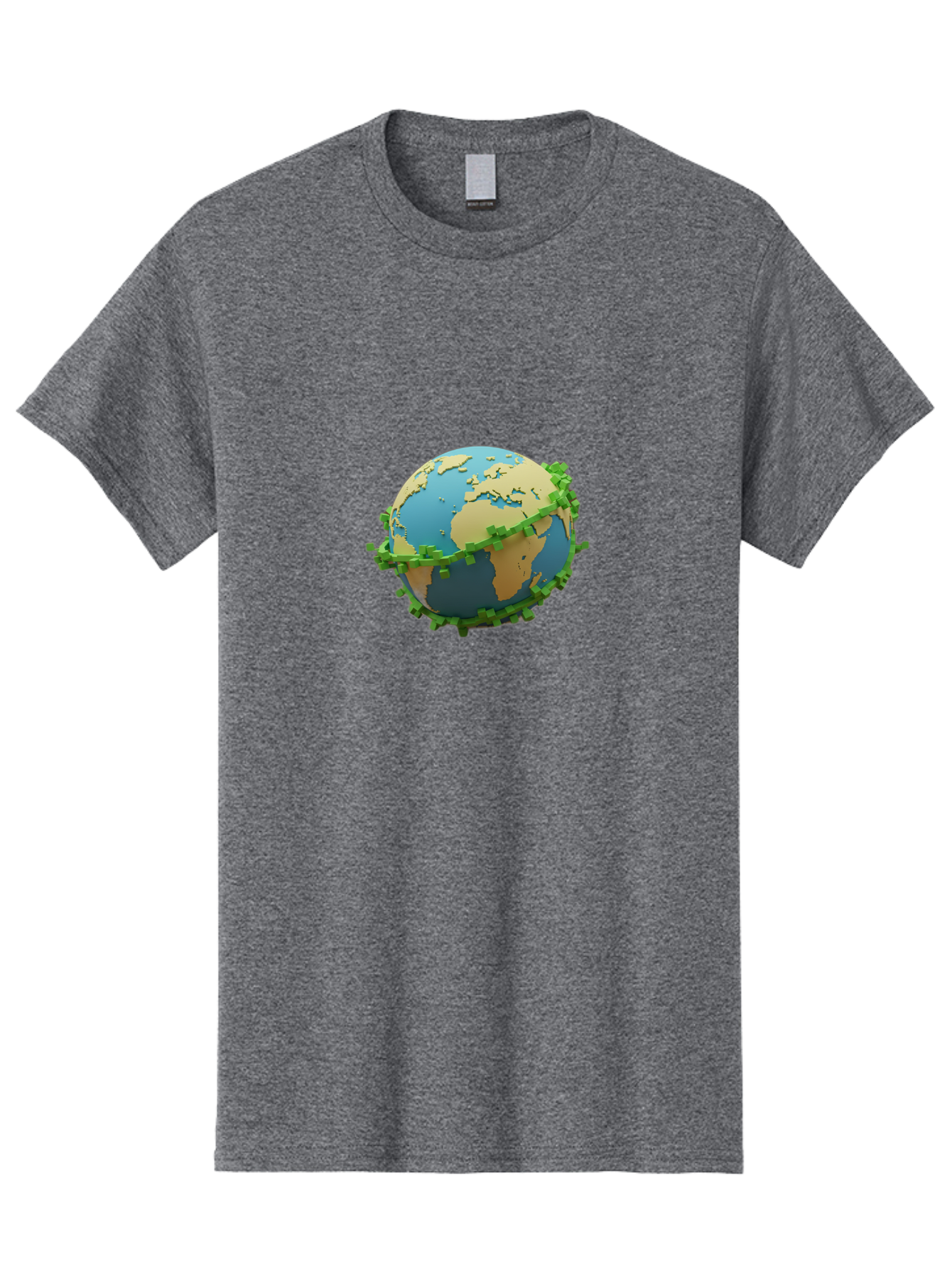 Globe-With-Virus Men'S Graphic Tee, 100% Cotton, Comfortable Casual Summer Wear, Machine Washable, Covid-19 Virus Surrounding The Earth, Global Pandemic, Coronavirus Outbreak, Worldwide Health Crisis, Virus Spread, International Concern Baa762