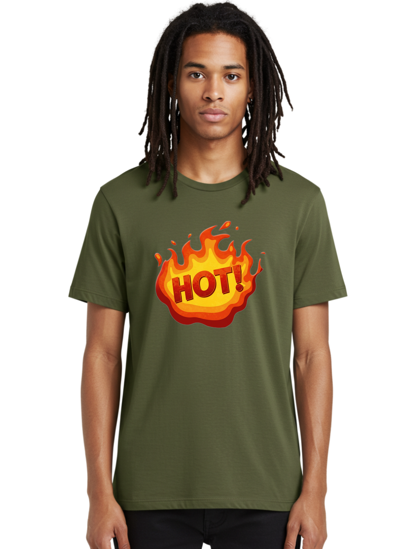 Hot-11 Men'S Graphic Tee, 100% Cotton, Comfortable Casual Summer Wear, Machine Washable, Flames, Fire, Hot, Trending, Popular, Exciting, Bold, Fiery, Energetic, Passionate, Hot! Baa799