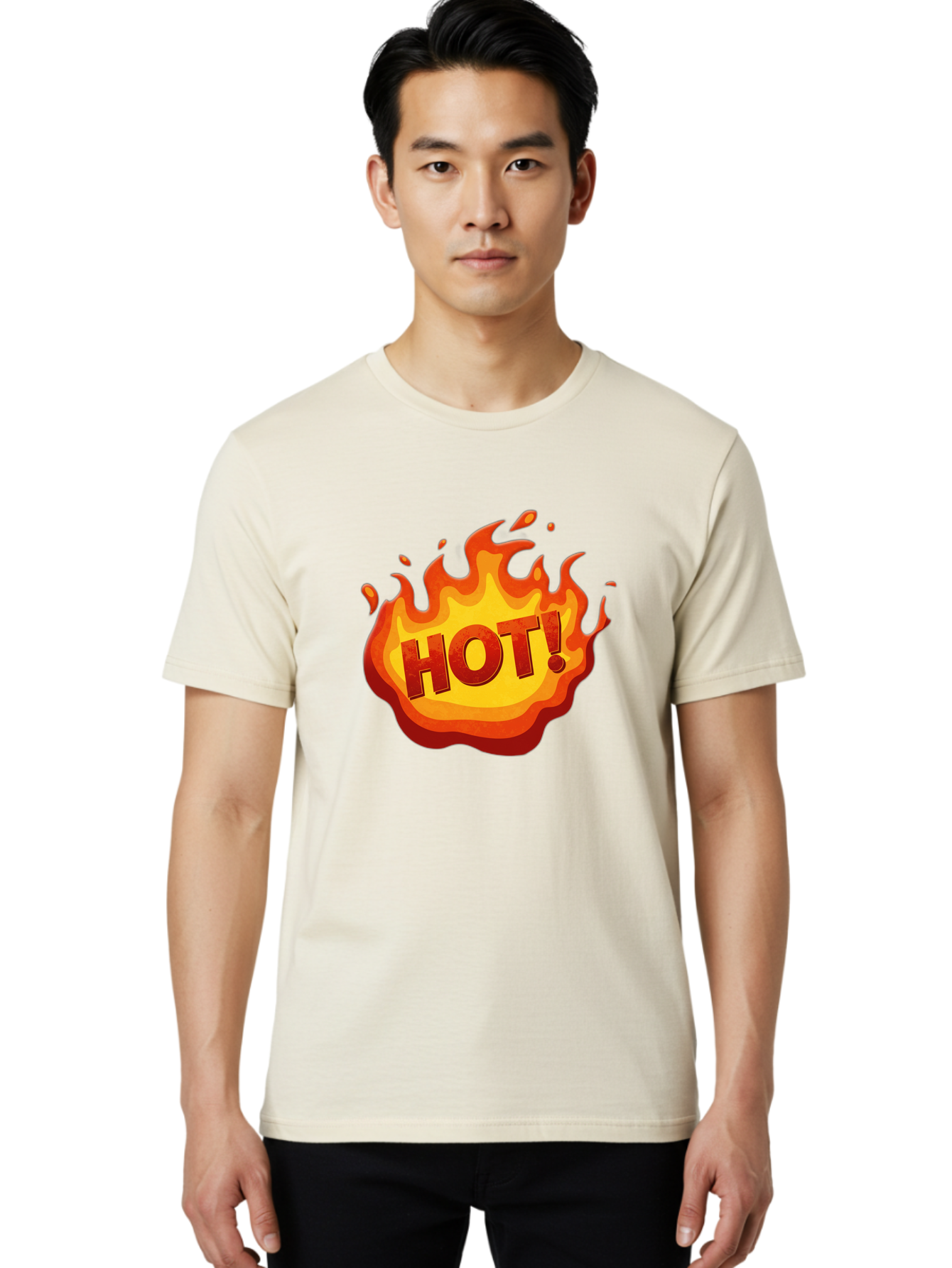 Hot-11 Men'S Graphic Tee, 100% Cotton, Comfortable Casual Summer Wear, Machine Washable, Flames, Fire, Hot, Trending, Popular, Exciting, Bold, Fiery, Energetic, Passionate, Hot! Baa799