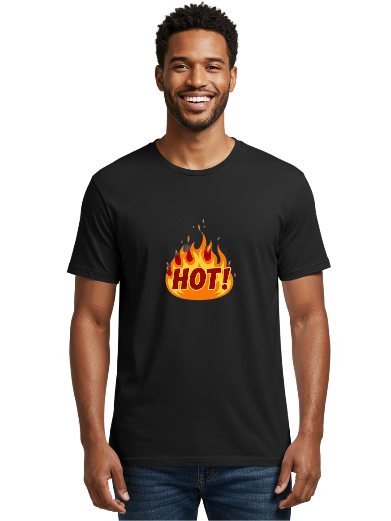 Hot-9 Men'S Graphic Tee, 100% Cotton, Comfortable Casual Summer Wear, Machine Washable, Fire Flames, Hot Deal, Burning Passion, Fiery Energy, Bold Graphics, Intense Design, Hot!, Burning Text Baa808