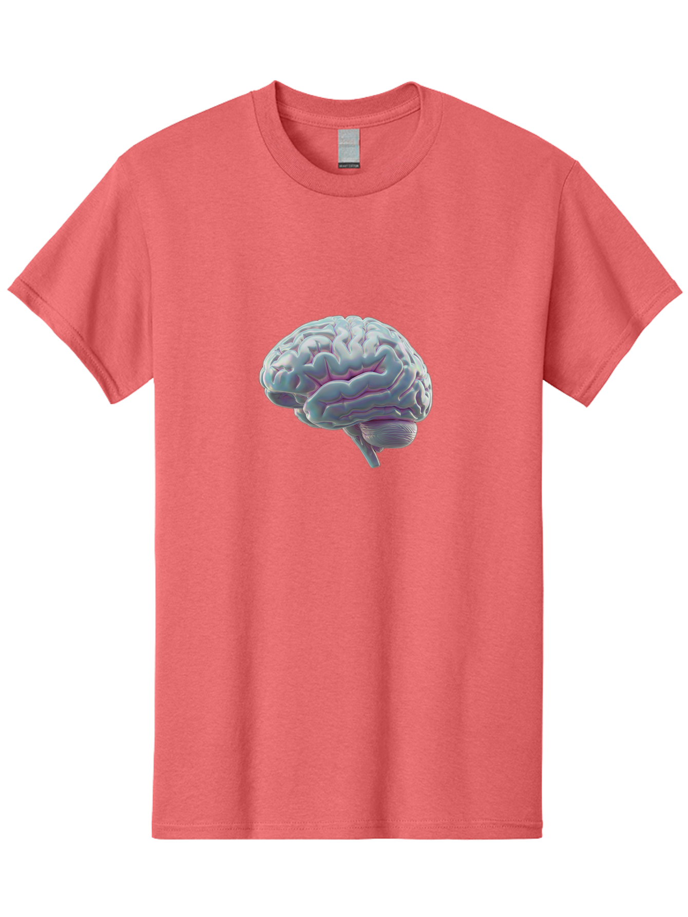 Human-Brain-9 Men'S Graphic Tee, 100% Cotton, Comfortable Casual Summer Wear, Machine Washable, Human Brain, Neuroscience, Cognitive Function, Brain Anatomy, Medical Illustration, 3D Rendering, Detailed Structure, Cerebral Cortex Baa847