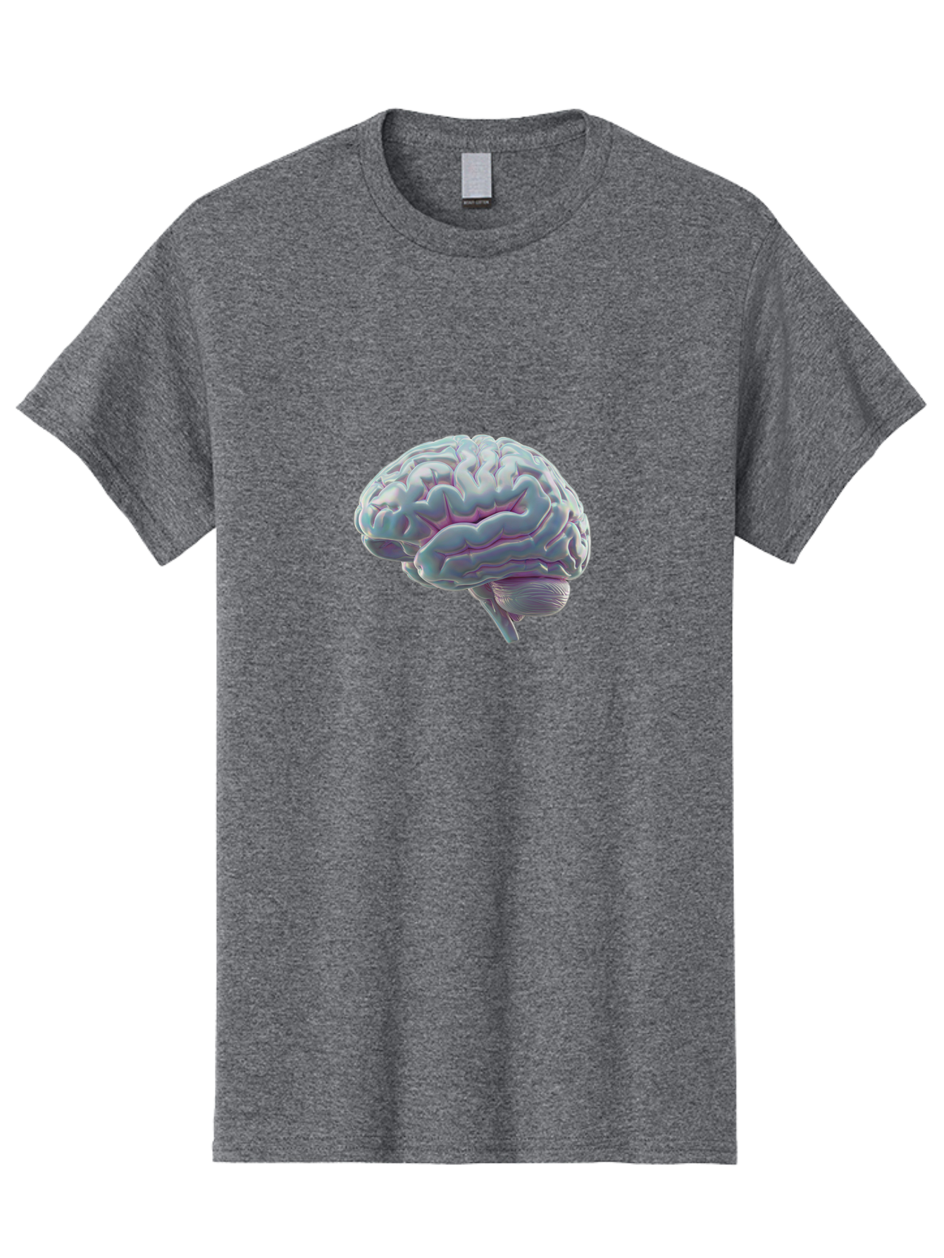 Human-Brain-9 Men'S Graphic Tee, 100% Cotton, Comfortable Casual Summer Wear, Machine Washable, Human Brain, Neuroscience, Cognitive Function, Brain Anatomy, Medical Illustration, 3D Rendering, Detailed Structure, Cerebral Cortex Baa847