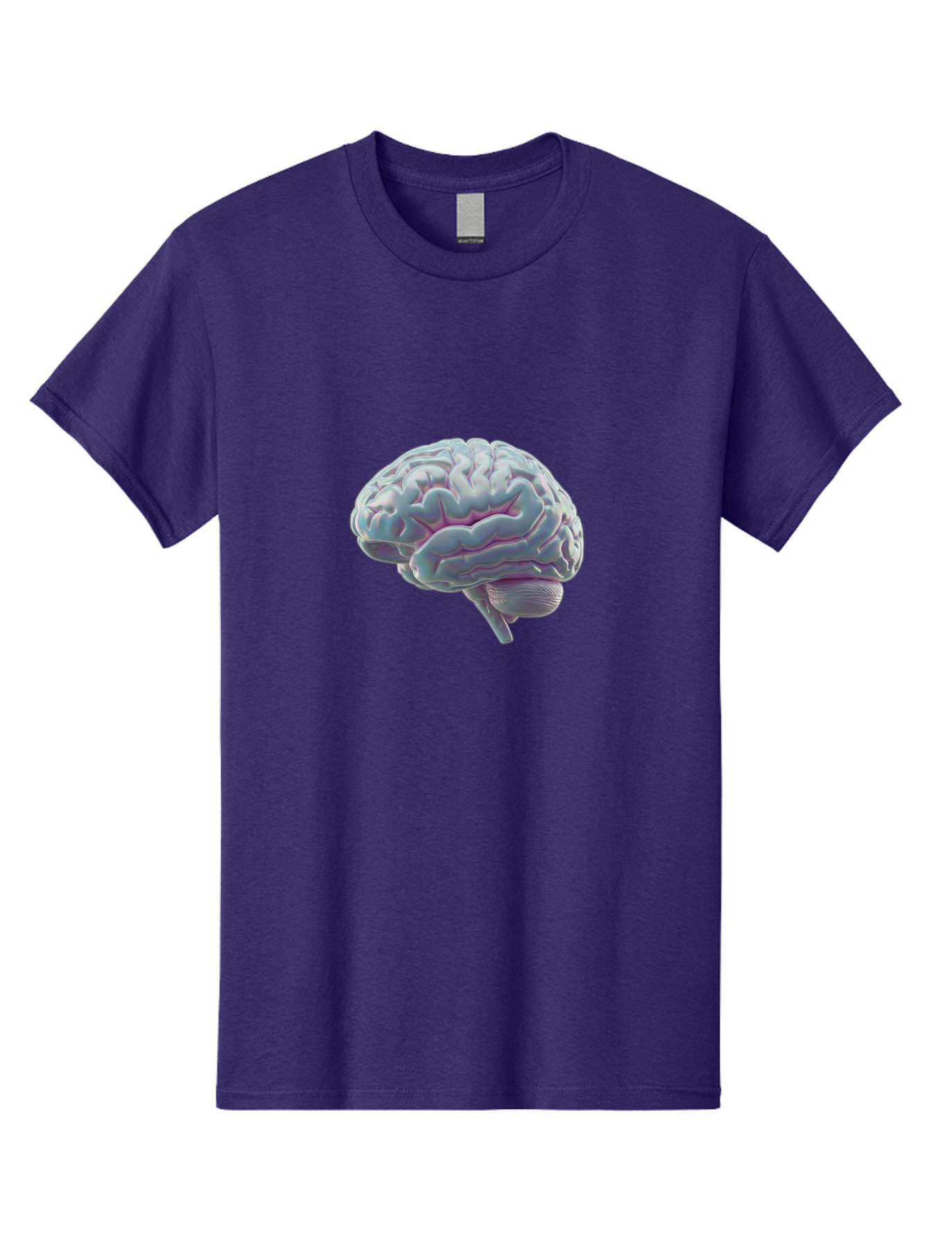 Human-Brain-9 Men'S Graphic Tee, 100% Cotton, Comfortable Casual Summer Wear, Machine Washable, Human Brain, Neuroscience, Cognitive Function, Brain Anatomy, Medical Illustration, 3D Rendering, Detailed Structure, Cerebral Cortex Baa847