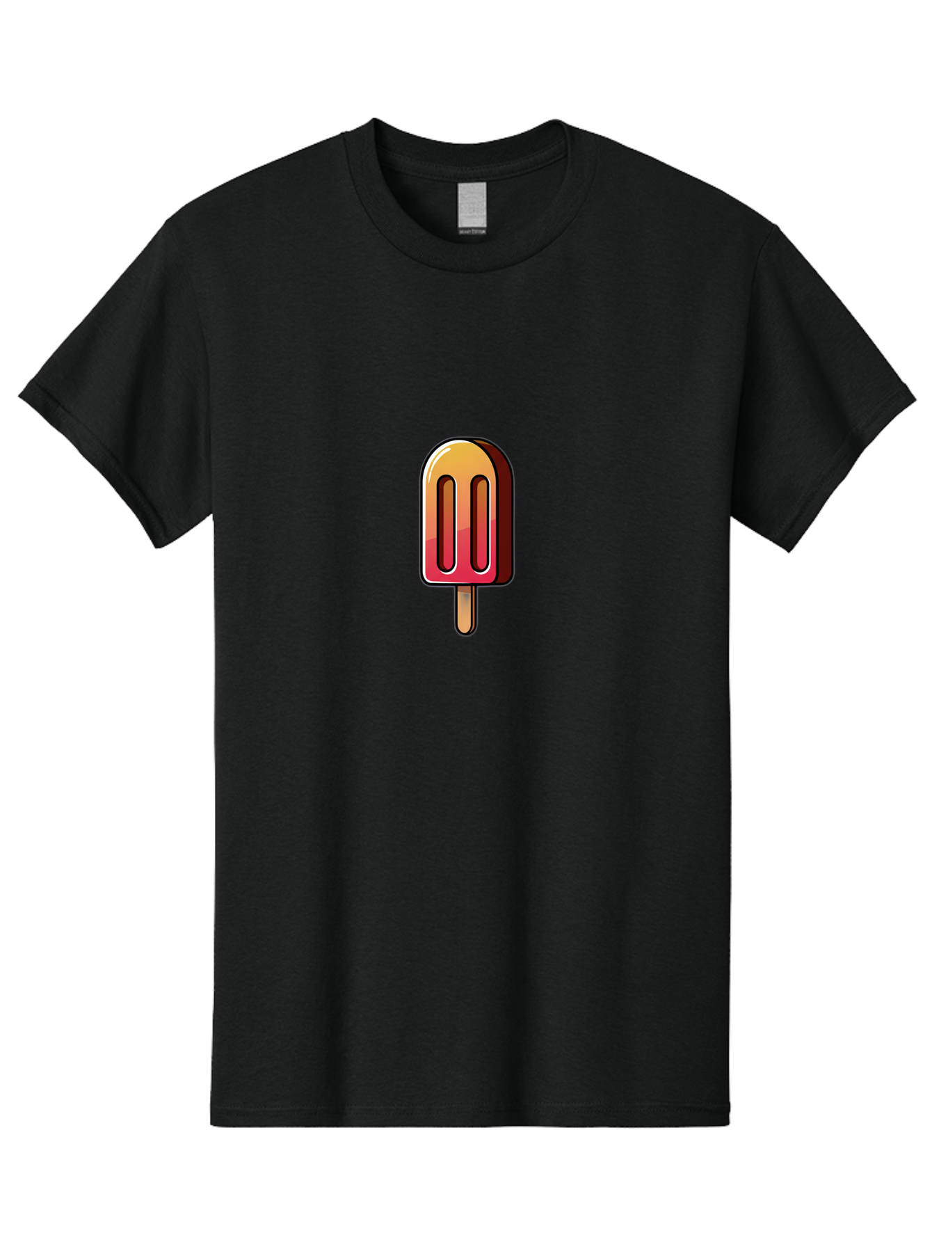 Ice-Popsicle Men'S Graphic Tee, 100% Cotton, Comfortable Casual Summer Wear, Machine Washable, Ice Popsicle, Summer Treat, Colorful Dessert, Refreshing Snack, Ice Cream On A Stick, Sweet Indulgence, Cold Pleasure, Fruity Flavor Baa879
