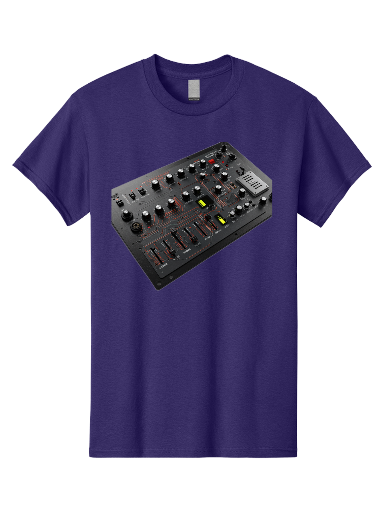Korg-Minilogue-1 Men'S Graphic Tee, 100% Cotton, Comfortable Casual Summer Wear, Machine Washable, Korg Minilogue Synthesizer, Sound Design, Music Production, Analog Synthesizer, Audio Equipment, Electronic Music Gear, Knobs, Sliders, Buttons, Baa904
