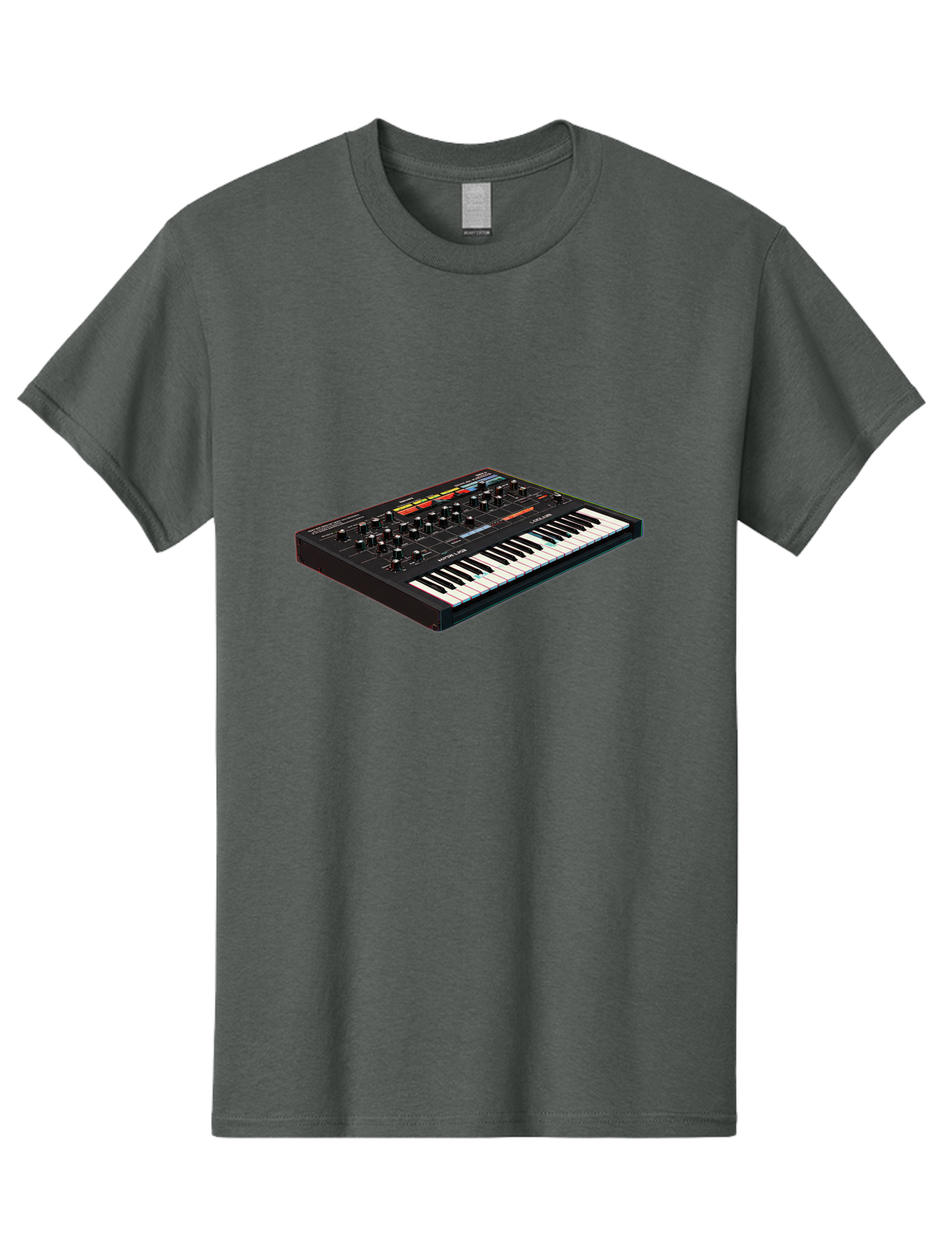 Korg-Minilogue-2 Men'S Graphic Tee, 100% Cotton, Comfortable Casual Summer Wear, Machine Washable, Synthesizer Keyboard, Music Production, Sound Design, Analog Synthesizer, Electronic Music, Musical Instrument, Korg Synthesizer, Baa905