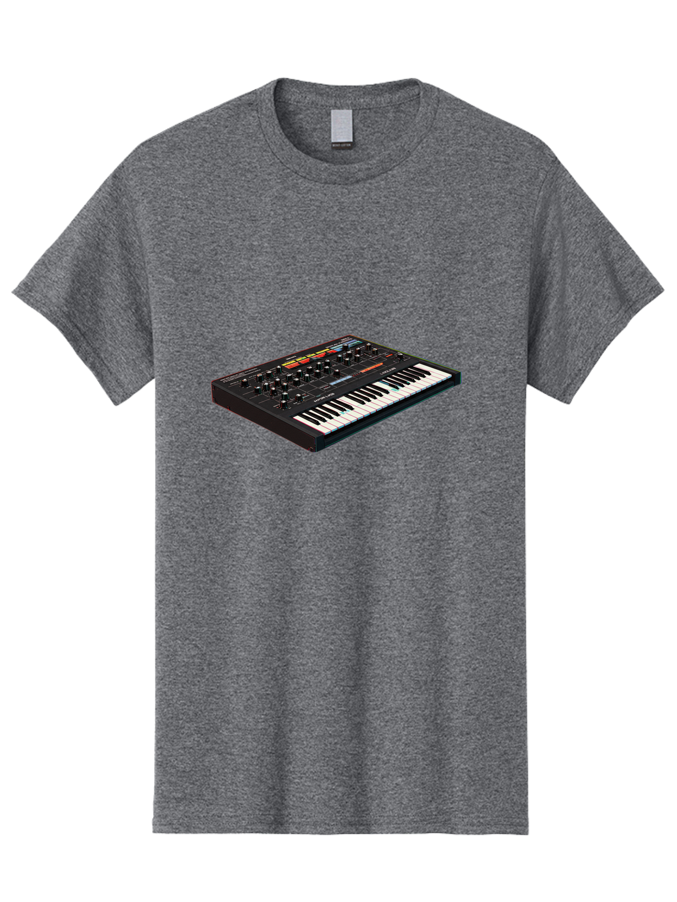 Korg-Minilogue-2 Men'S Graphic Tee, 100% Cotton, Comfortable Casual Summer Wear, Machine Washable, Synthesizer Keyboard, Music Production, Sound Design, Analog Synthesizer, Electronic Music, Musical Instrument, Korg Synthesizer, Baa905