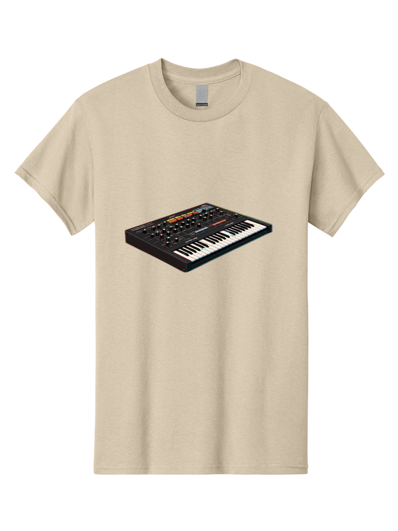 Korg-Minilogue-2 Men'S Graphic Tee, 100% Cotton, Comfortable Casual Summer Wear, Machine Washable, Synthesizer Keyboard, Music Production, Sound Design, Analog Synthesizer, Electronic Music, Musical Instrument, Korg Synthesizer, Baa905