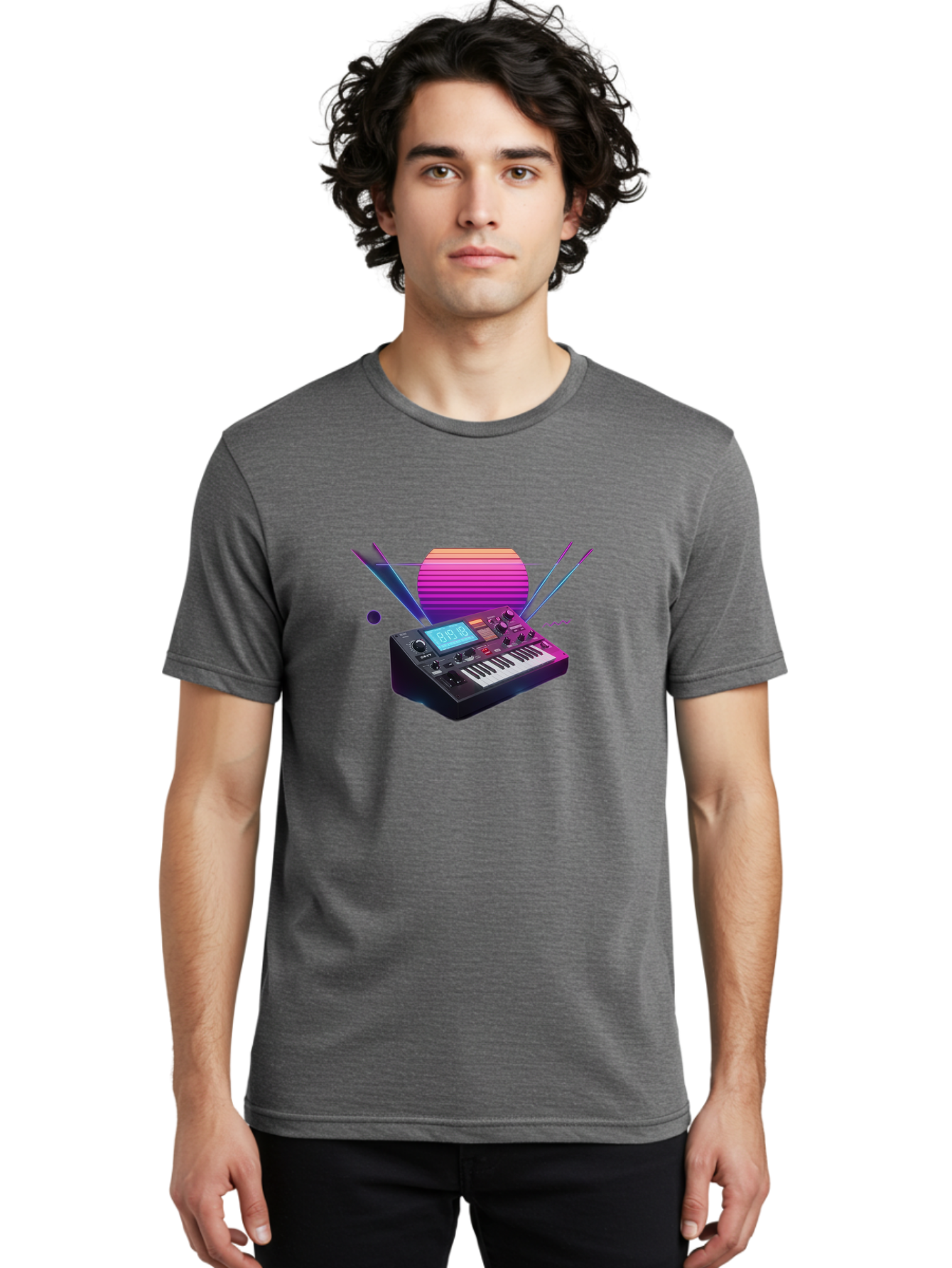 Korg-Minilogue Men'S Graphic Tee, 100% Cotton, Comfortable Casual Summer Wear, Machine Washable, Korg Minilogue Synthesizer, Music Production, Sound Design, Audio Equipment, Electronic Music, Synth, Musical Instrument, Music Gear, Baa907